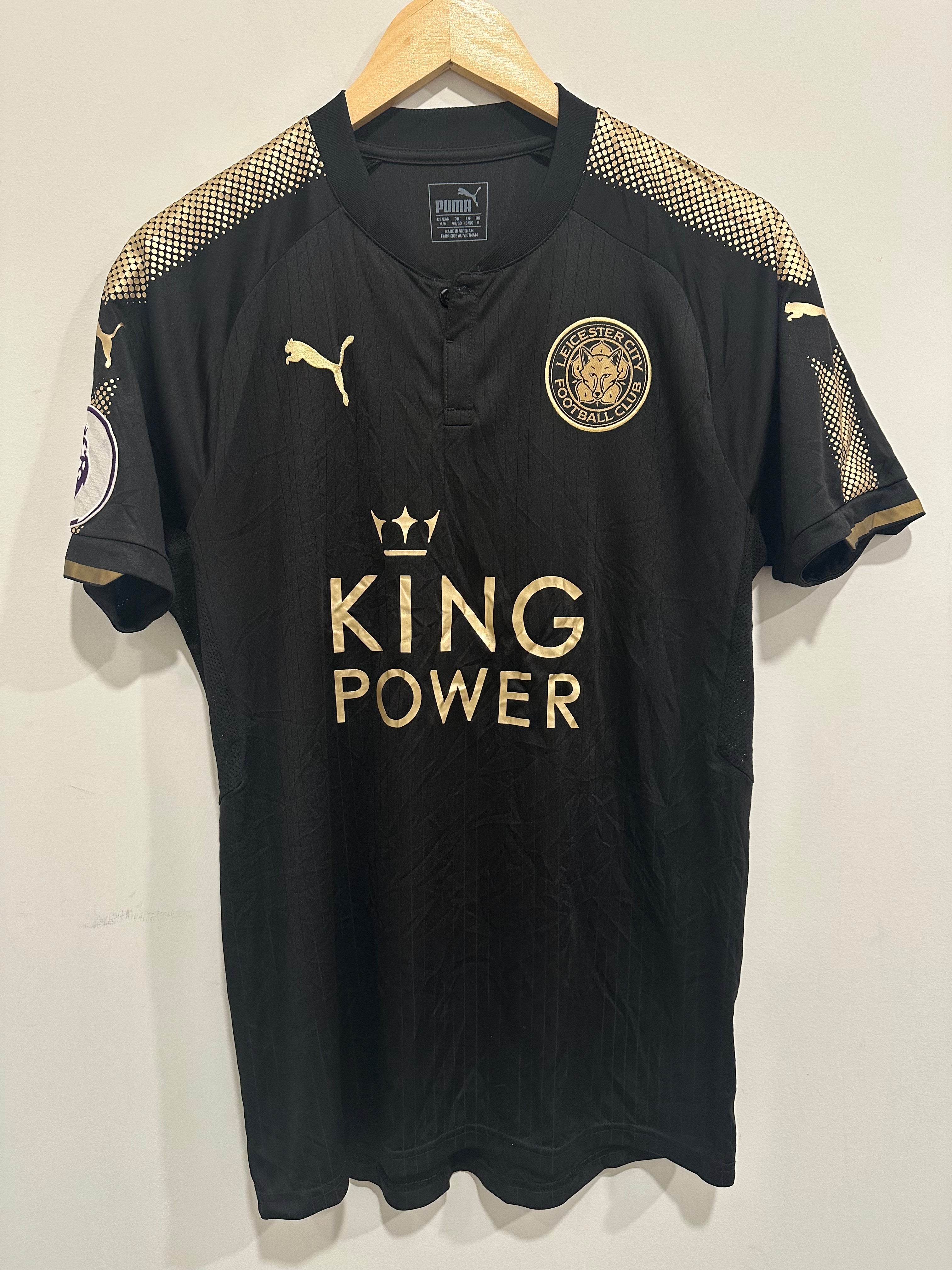 Leicester City 2017-18 Away Soccer Jersey (M)