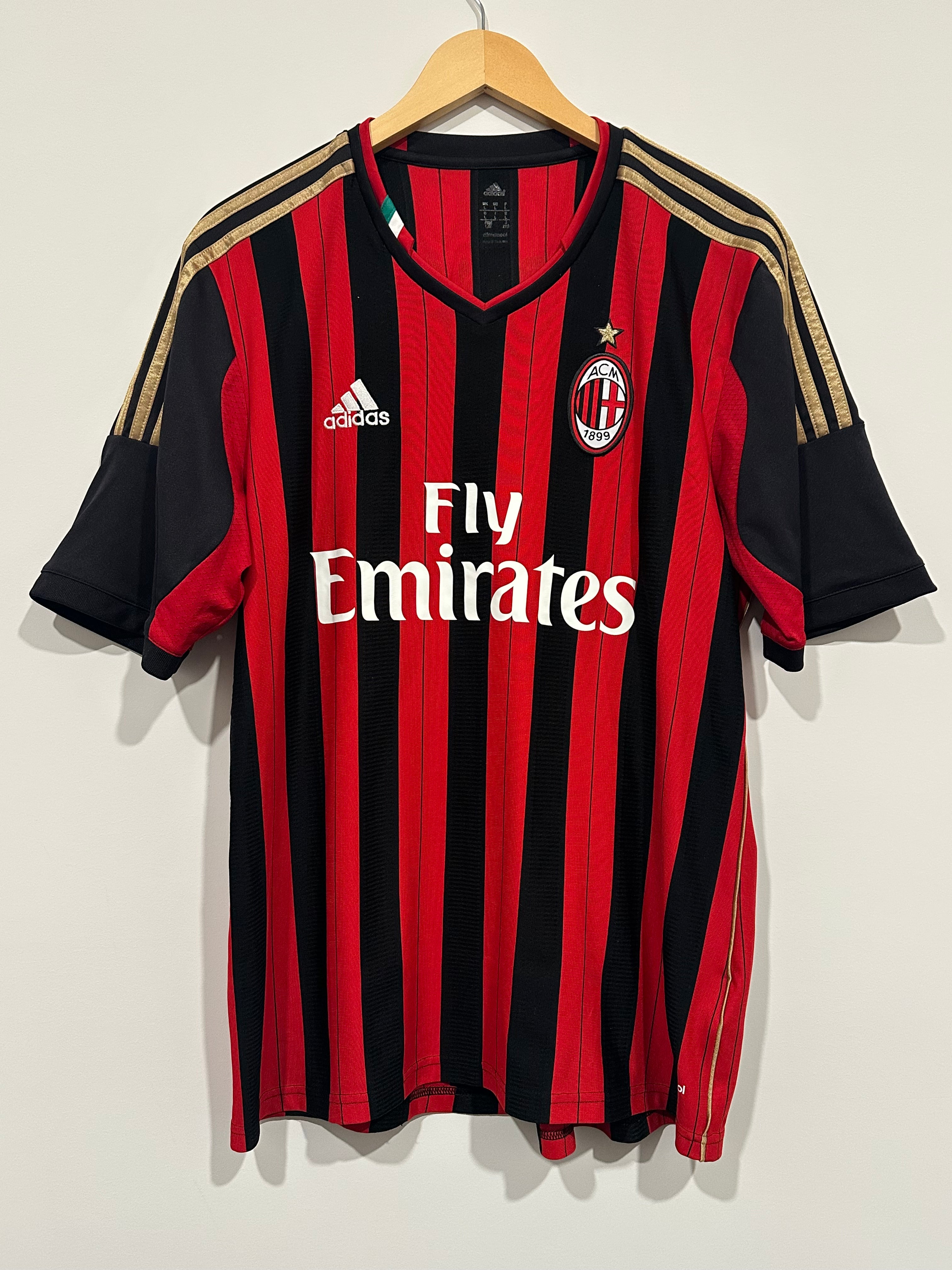 AC Milan 2013-14 Home Soccer Jersey Kaka #22 (L)