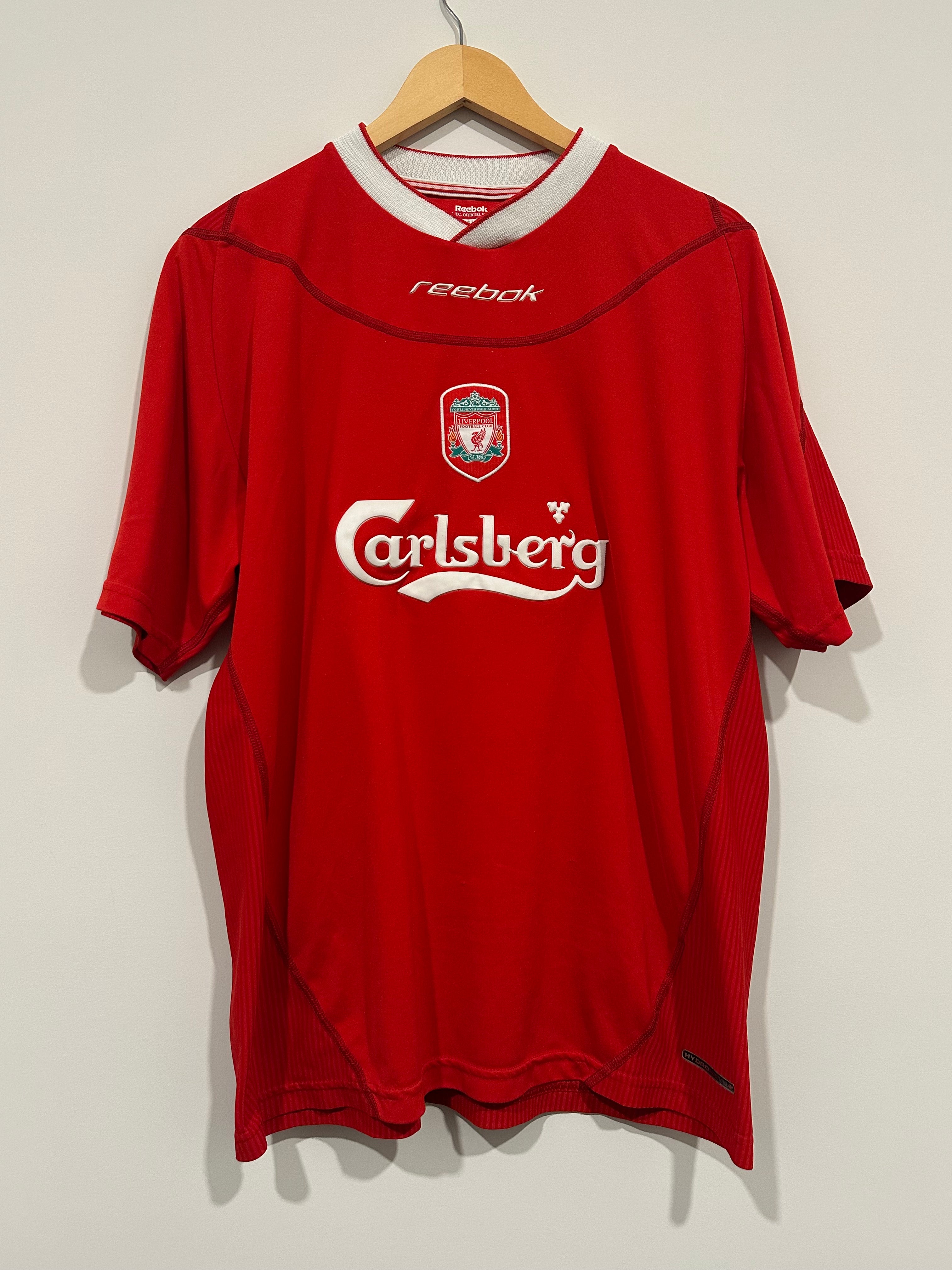Liverpool 2002-04 Home Soccer Jersey (XL)