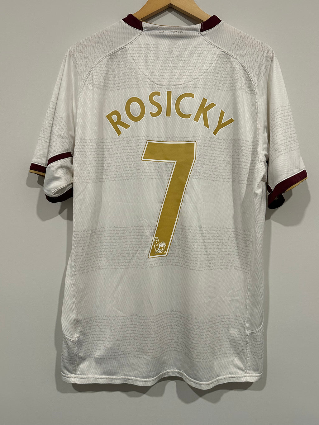 Arsenal 2007-08 Away Soccer Jersey Rosicky #7 (L)