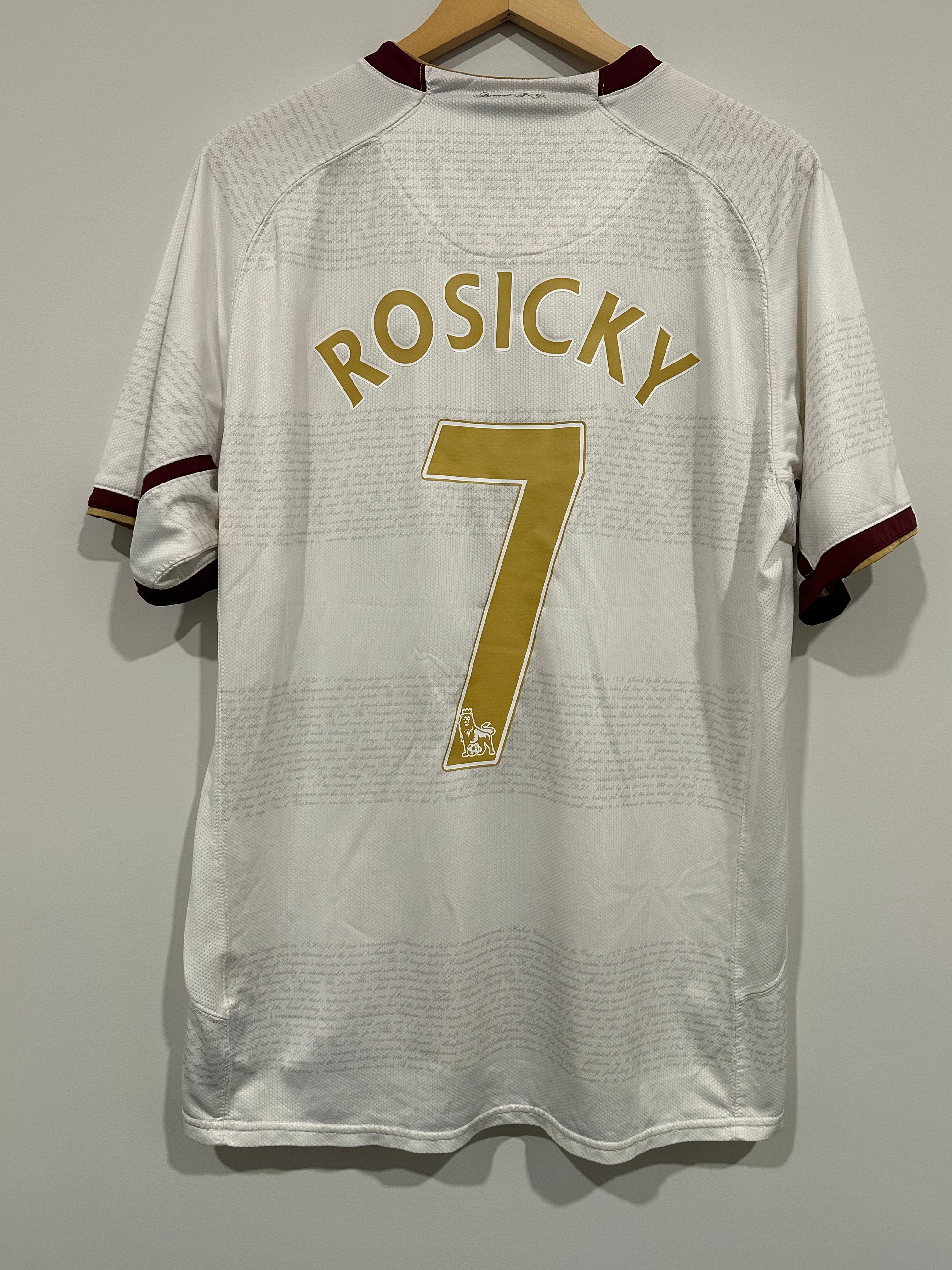 Arsenal 2007-08 Away Soccer Jersey Rosicky #7 (L)