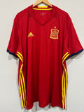 Spain 2016 Home Soccer Jersey (3XL)