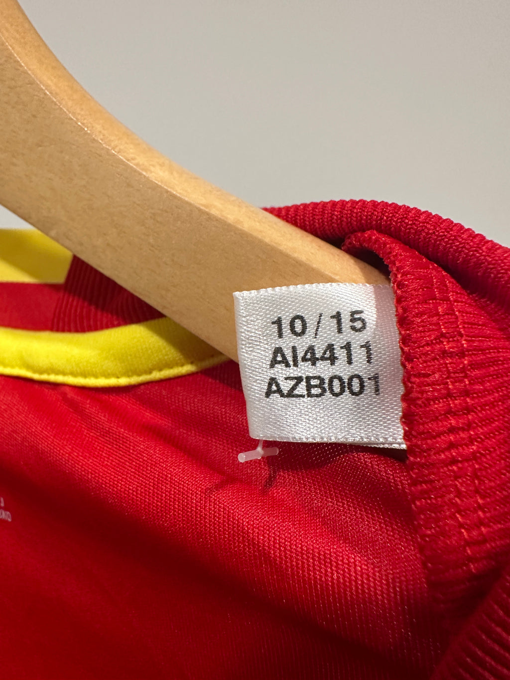 Spain 2016 Home Soccer Jersey (3XL)