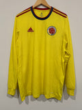 Colombia 2018 Home Soccer Jersey Long Sleeve (L)