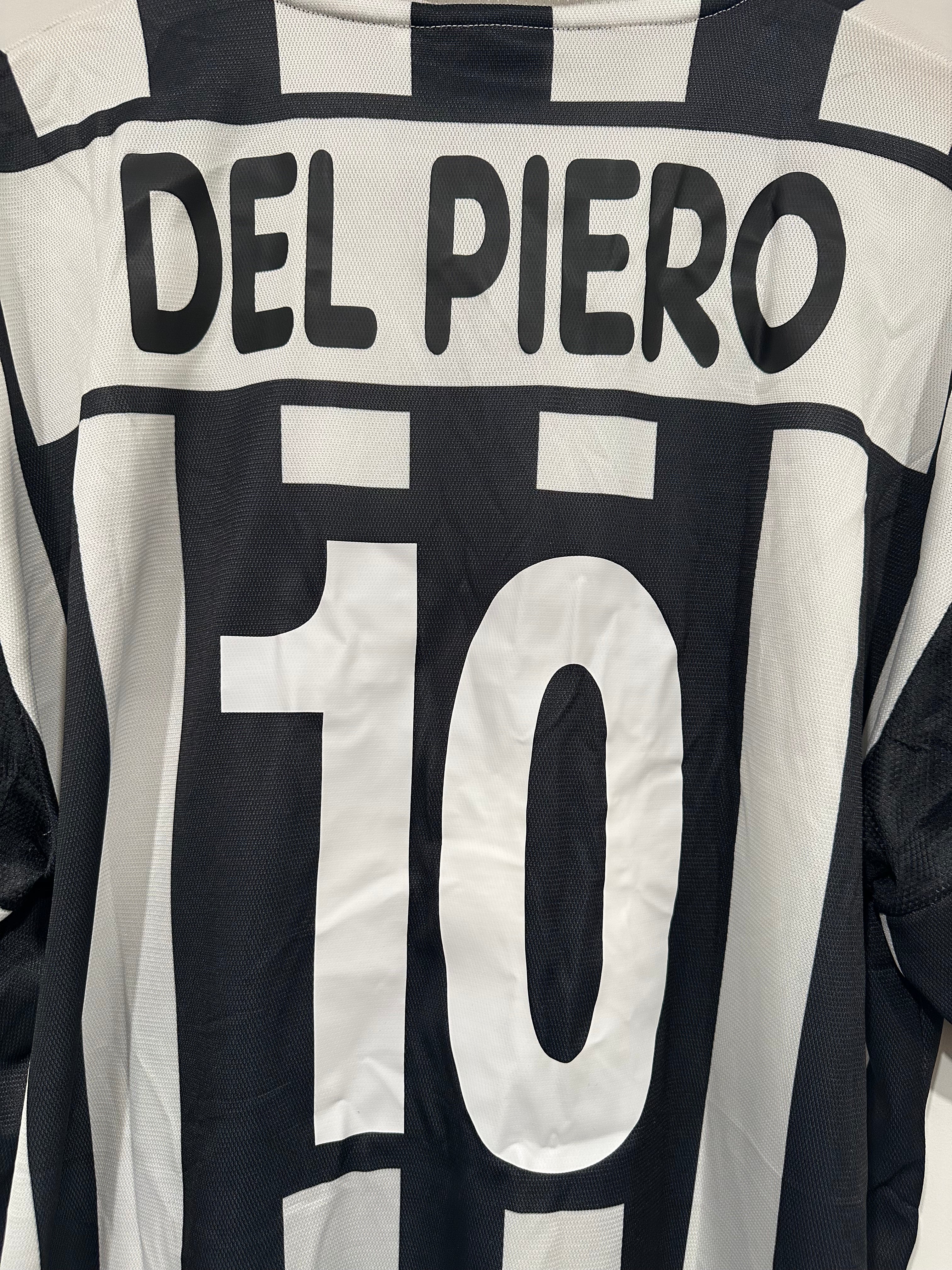 Juventus 2001-02 Home Soccer Jersey Del Piero #10 (XXL)