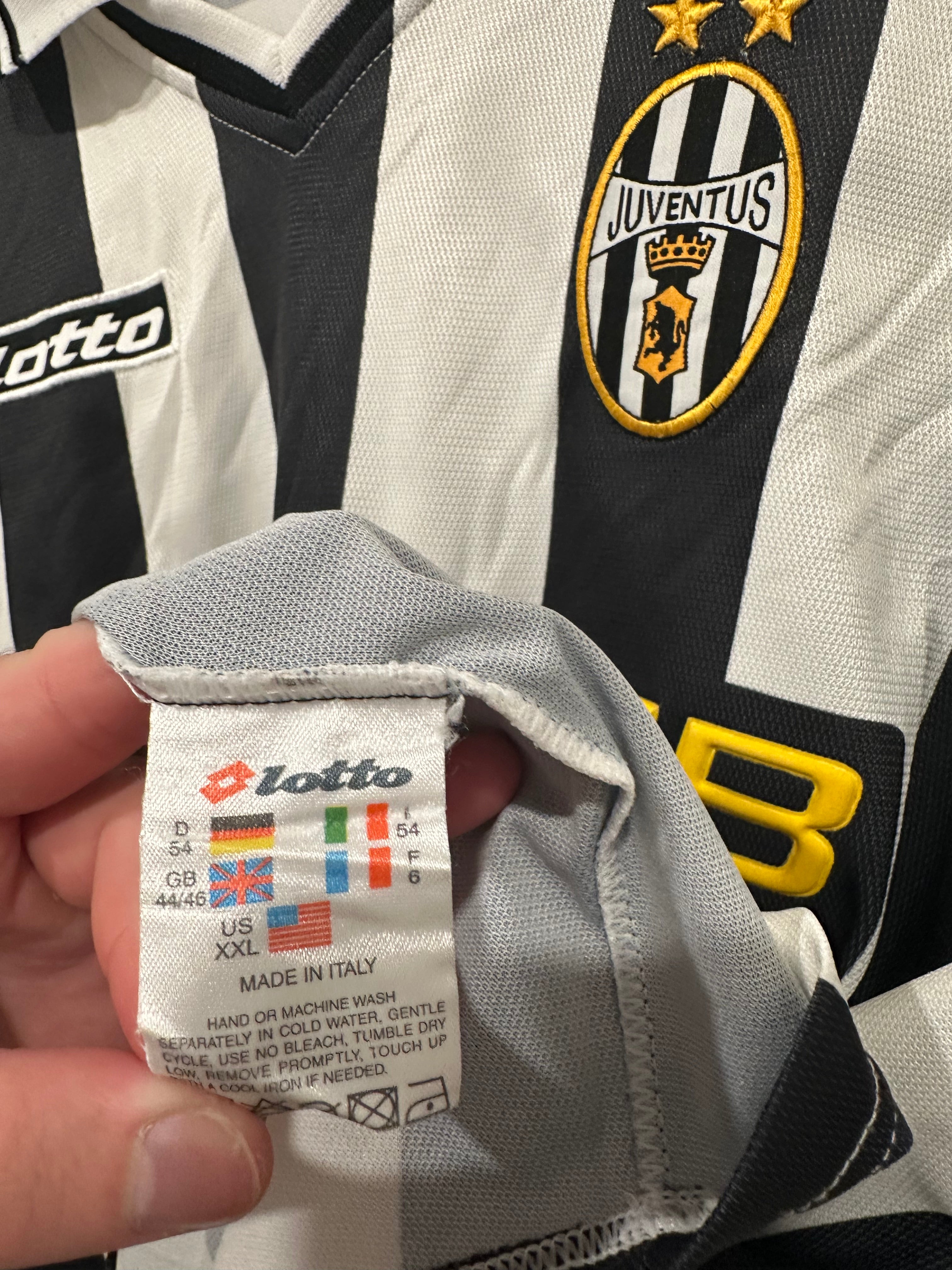 Juventus 2001-02 Home Soccer Jersey Del Piero #10 (XXL)