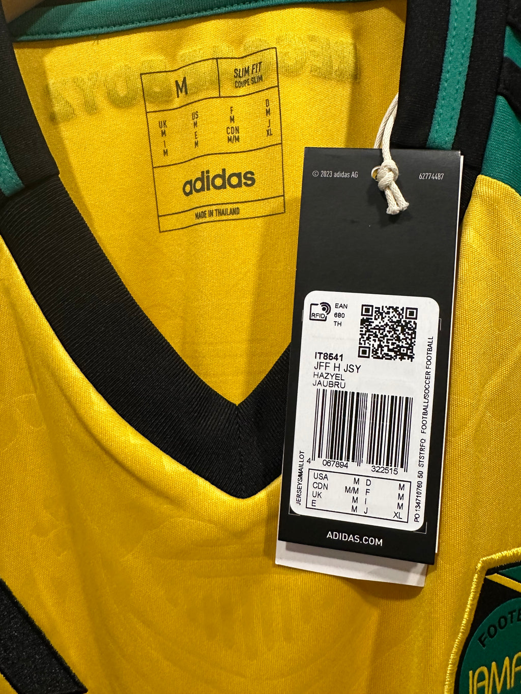 Jamaica 2024-25 Home Soccer Jersey (M) NWT