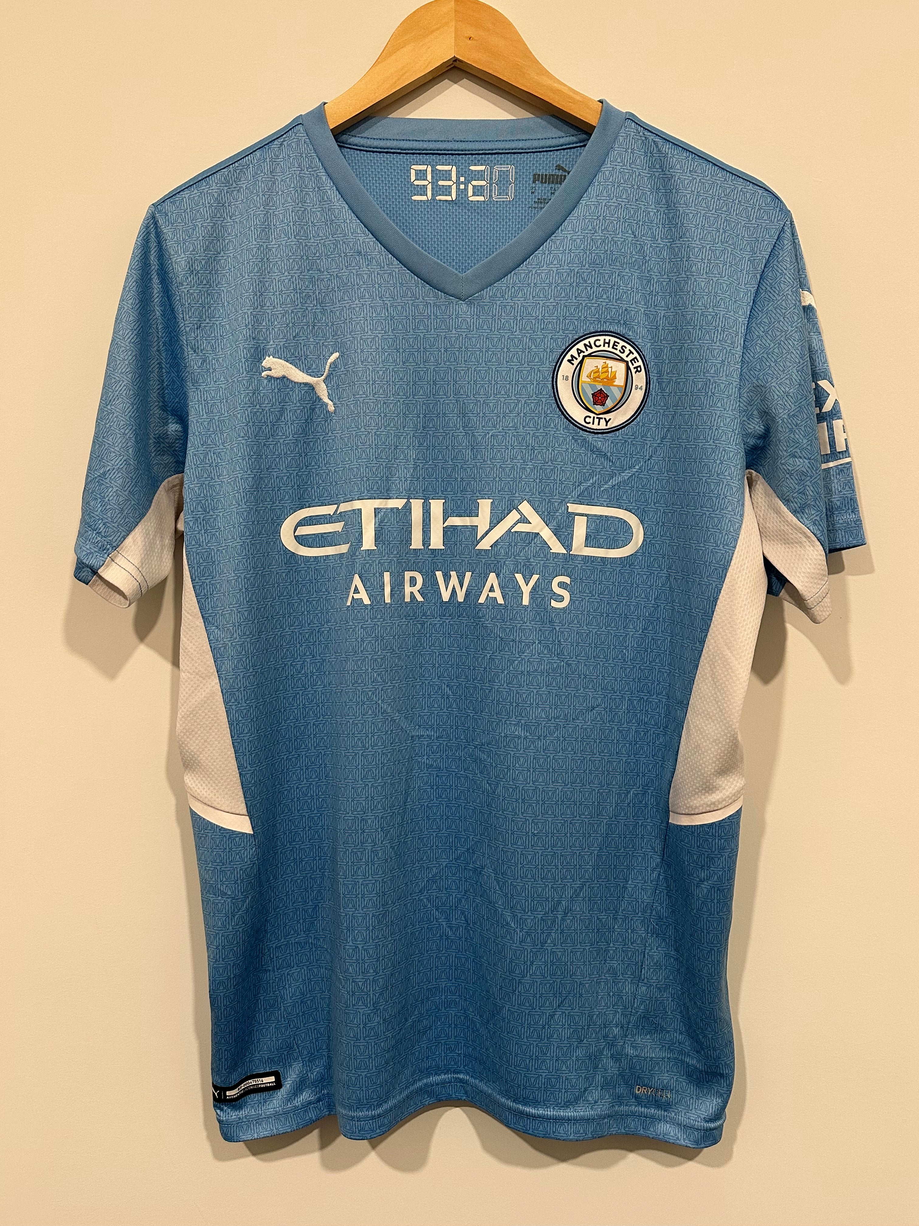 Manchester City 2021-22 Home Soccer Jersey (M)