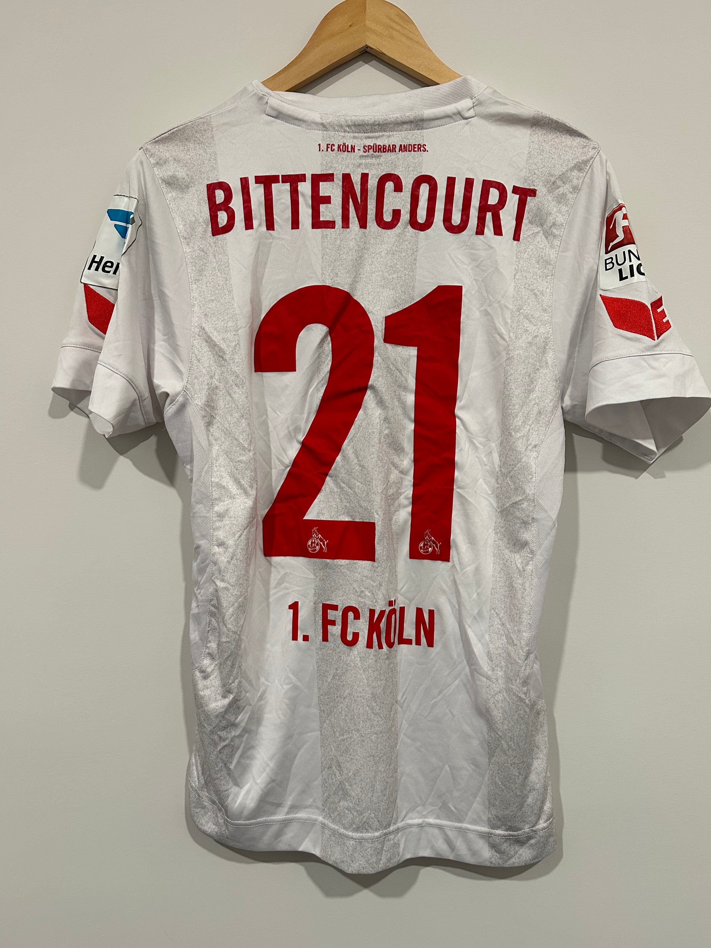FC Köln 2016-17 Home Soccer Jersey Bittencourt #21 (S)
