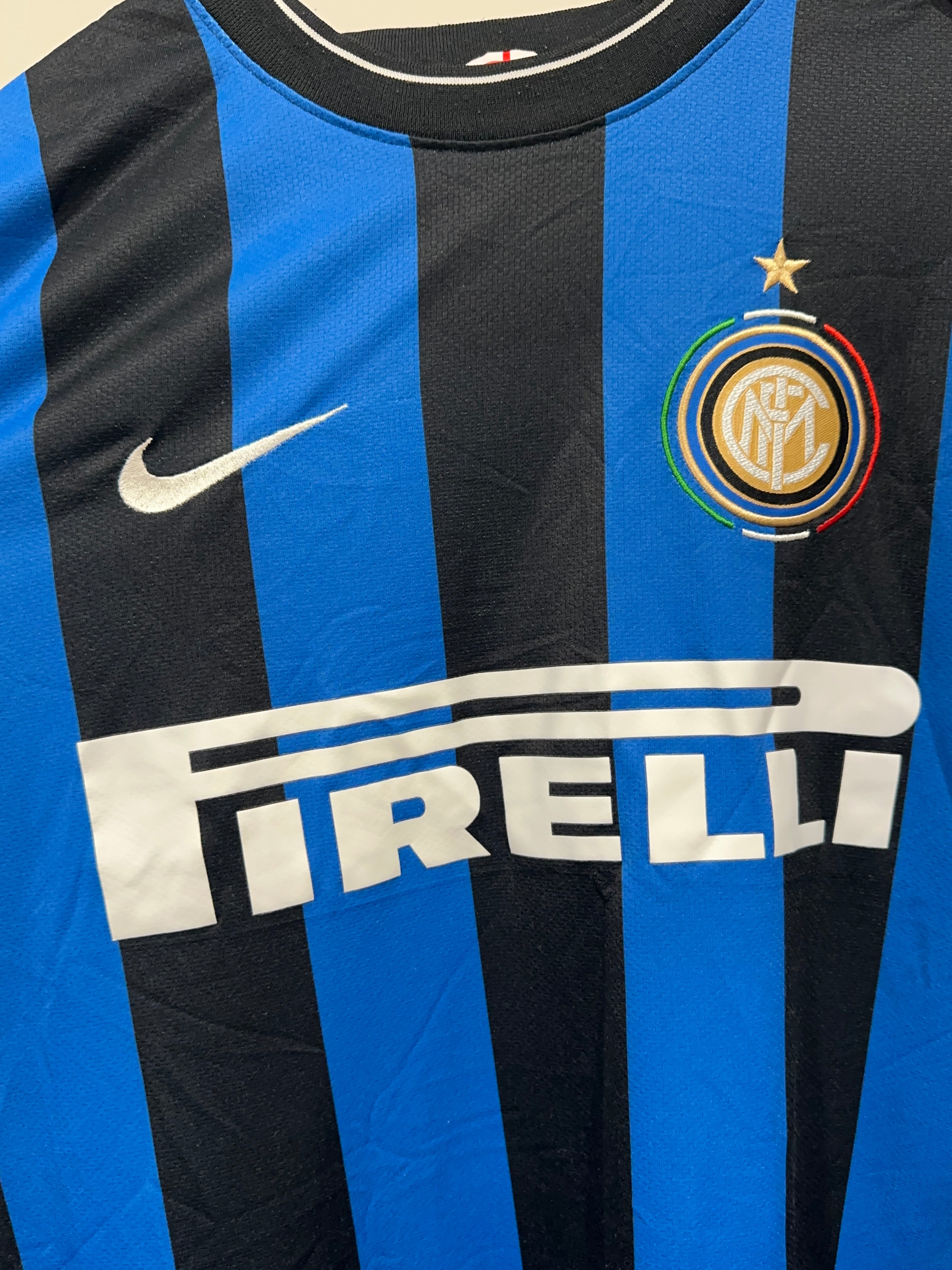 Inter Milan 2009-10 Home Soccer Jersey (XL)