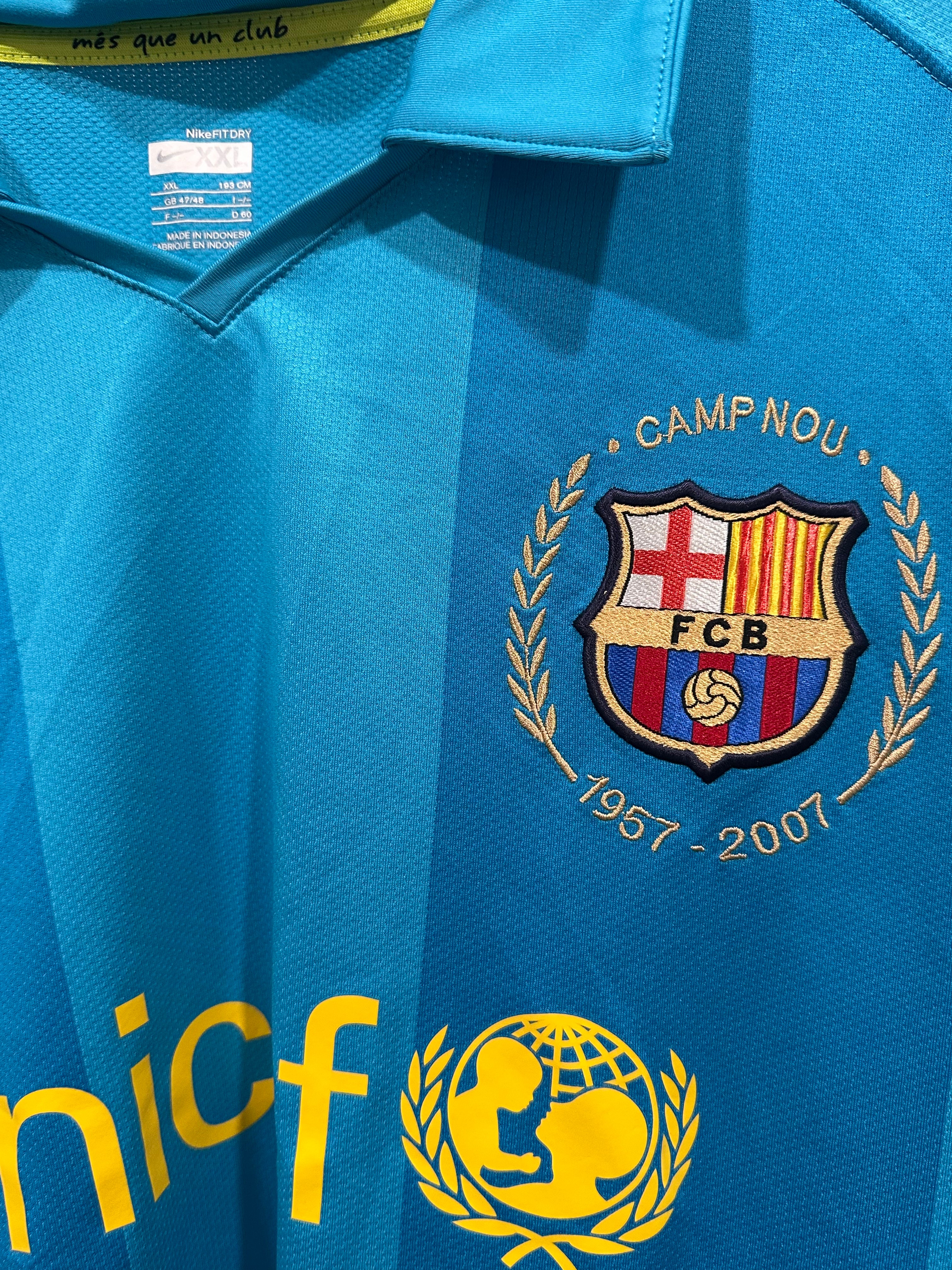 FC Barcelona 2007-08 Away Soccer Jersey (2XL)