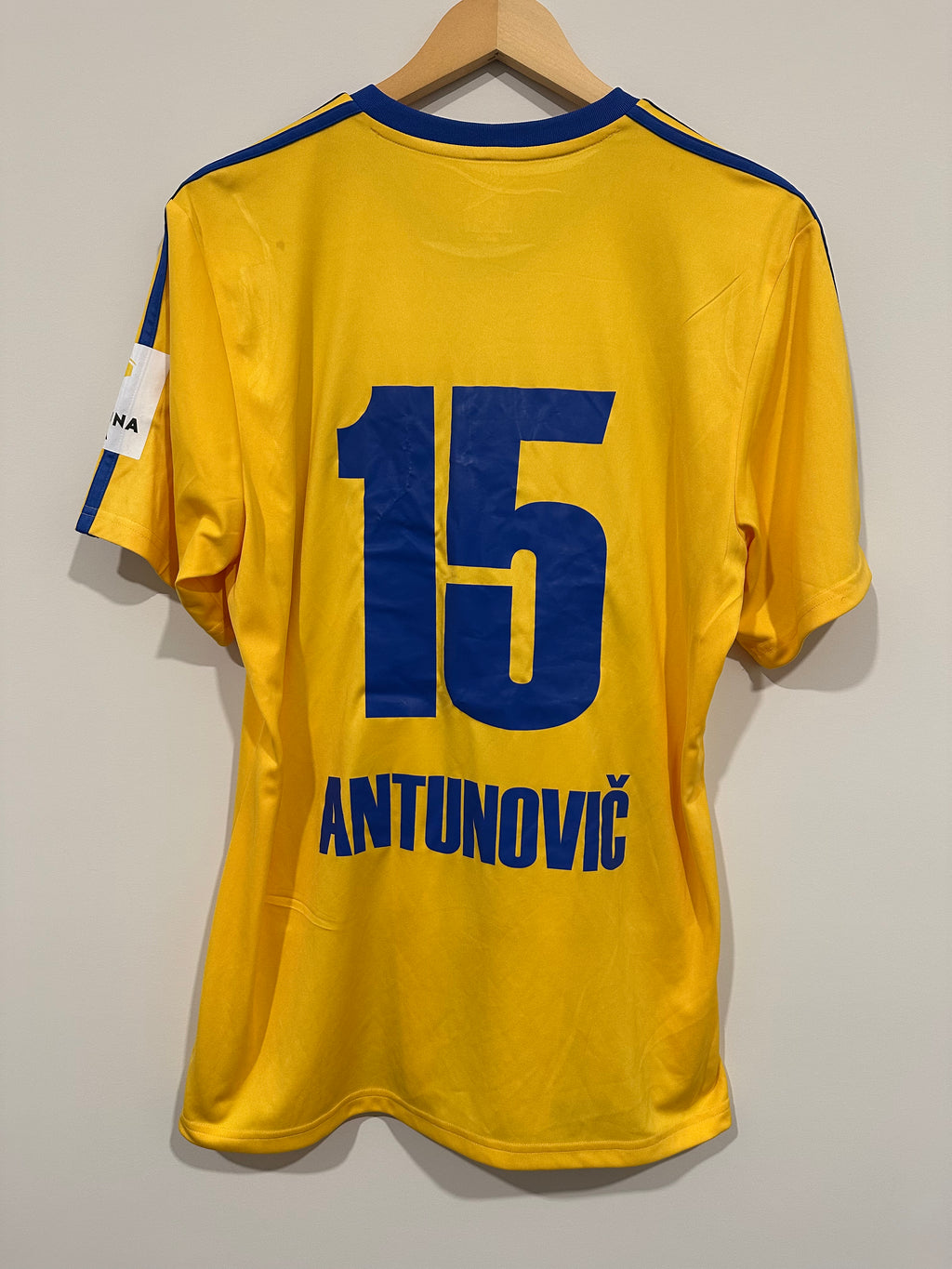 DAC Dunajská Streda 2014-15 Home Soccer Jersey Antunović #15 (L)