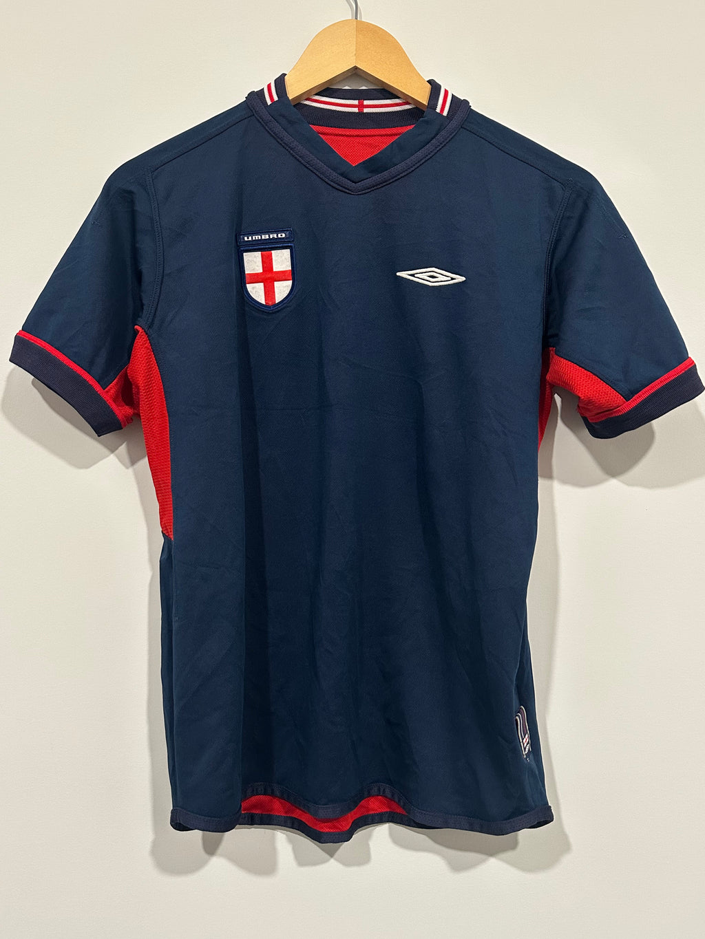 England 2002-04 Away Soccer Jersey (YL)