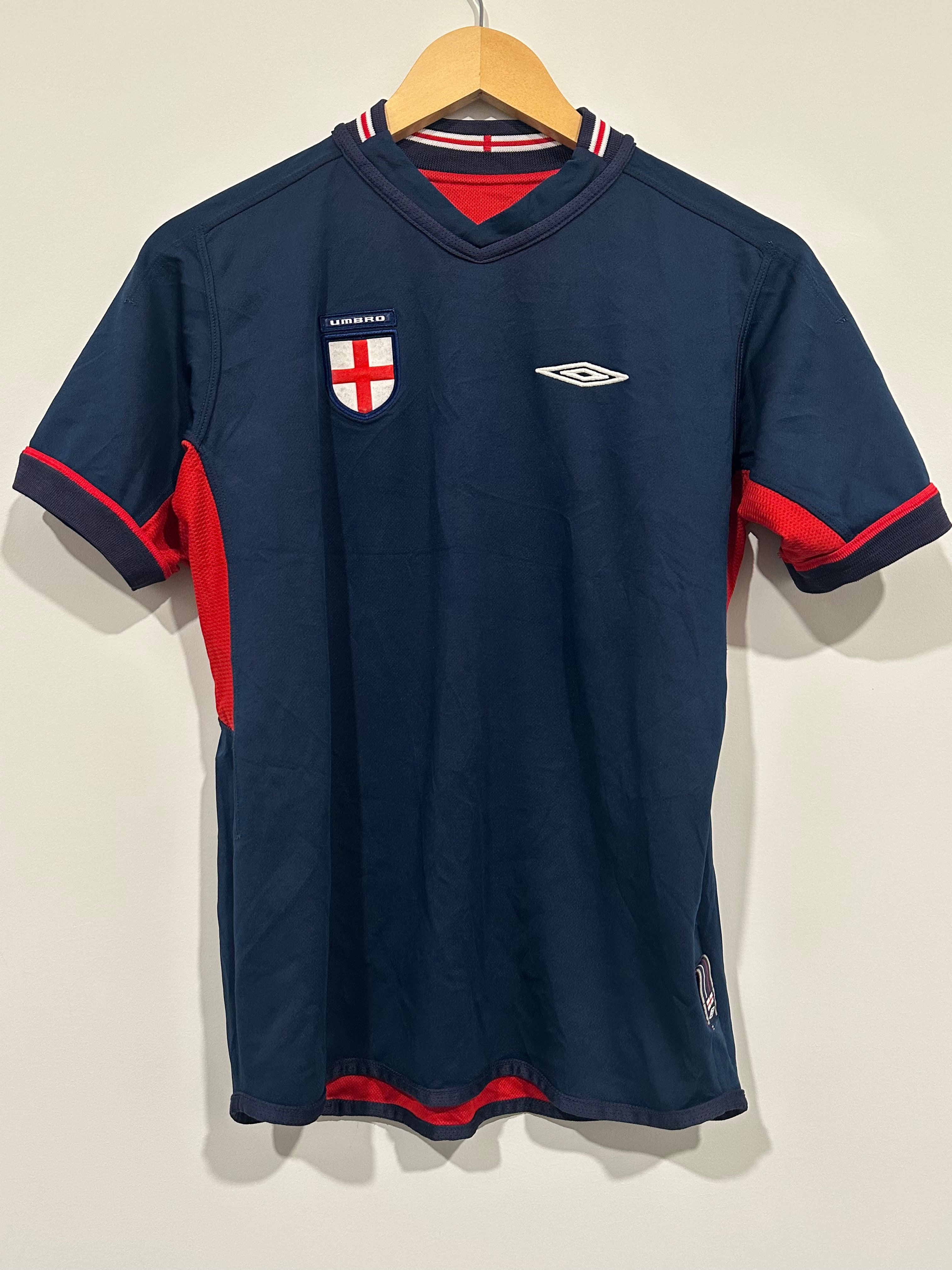 England 2002-04 Away Soccer Jersey (YL)