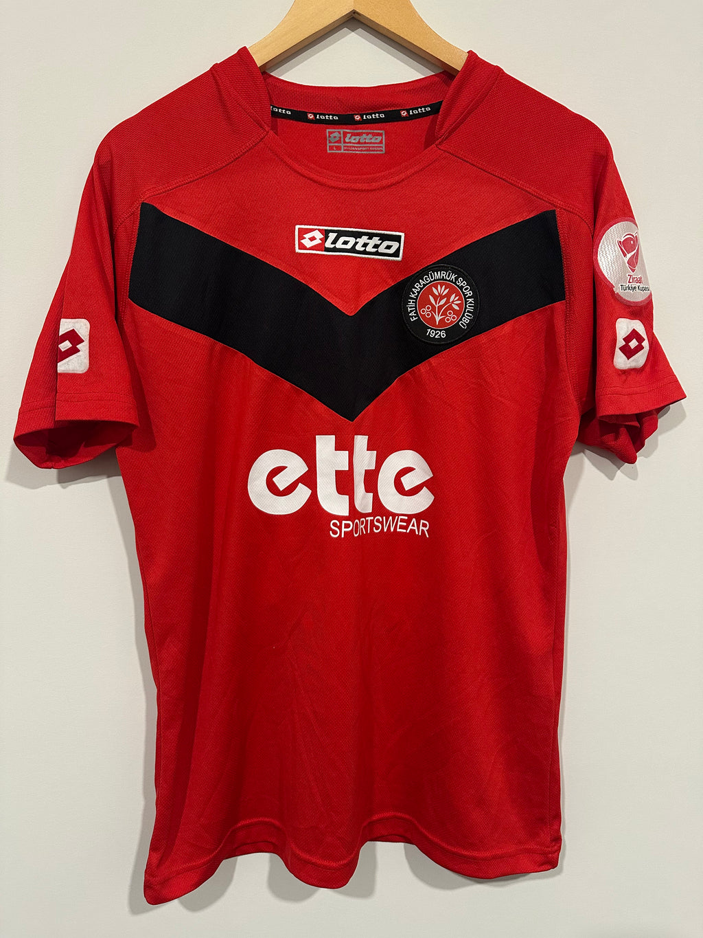 Fatih Karagümrük 2014-15 Away Soccer Jersey Oban Bebek #12 (L)