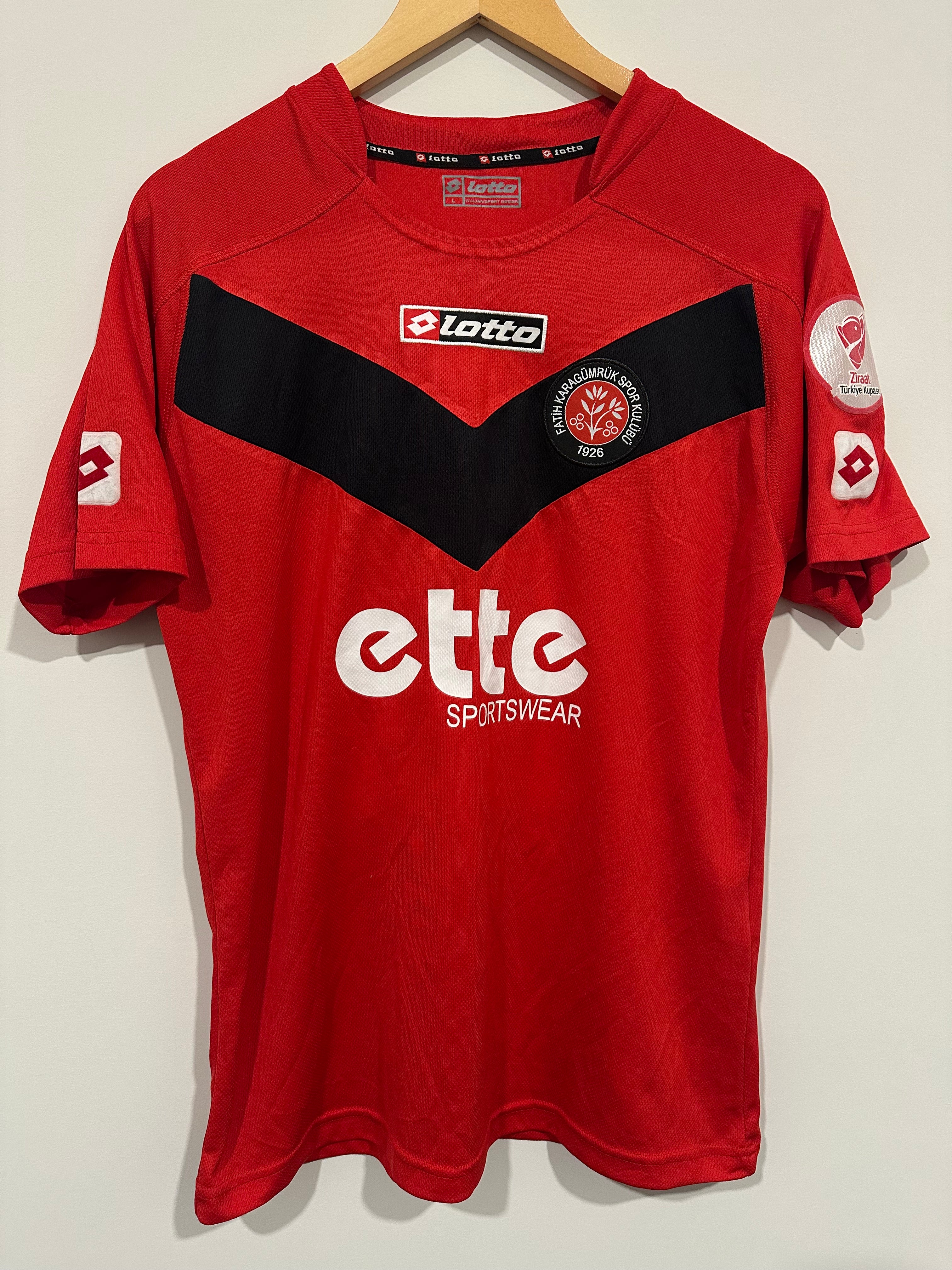 Fatih Karagümrük 2014-15 Away Soccer Jersey Oban Bebek #12 (L)
