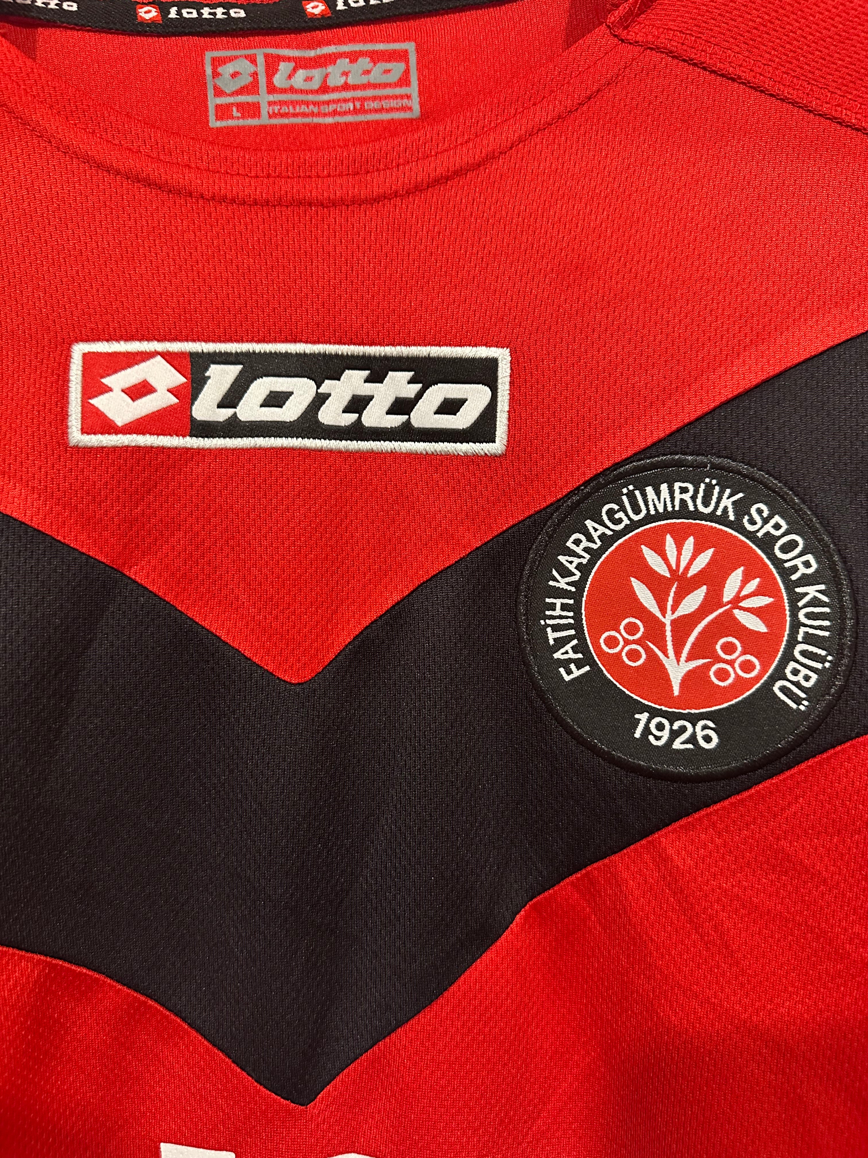 Fatih Karagümrük 2014-15 Away Soccer Jersey Oban Bebek #12 (L)