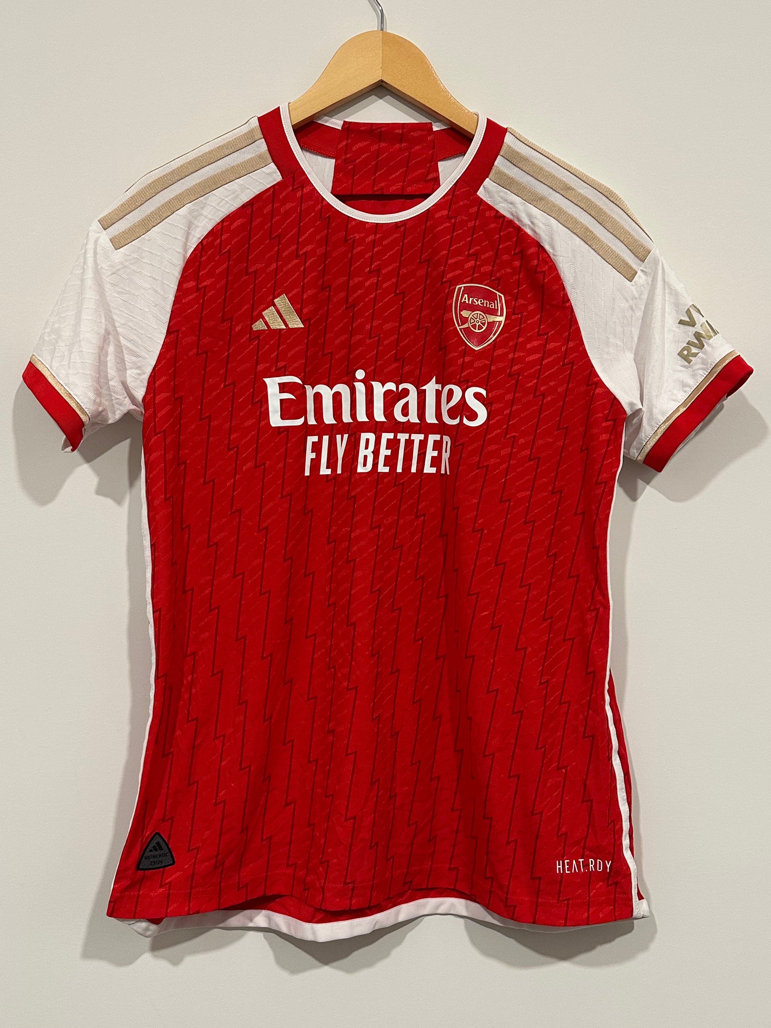 Arsenal 2023-24 Home Soccer Jersey Authentic Version Beattie #5 (Women's L)