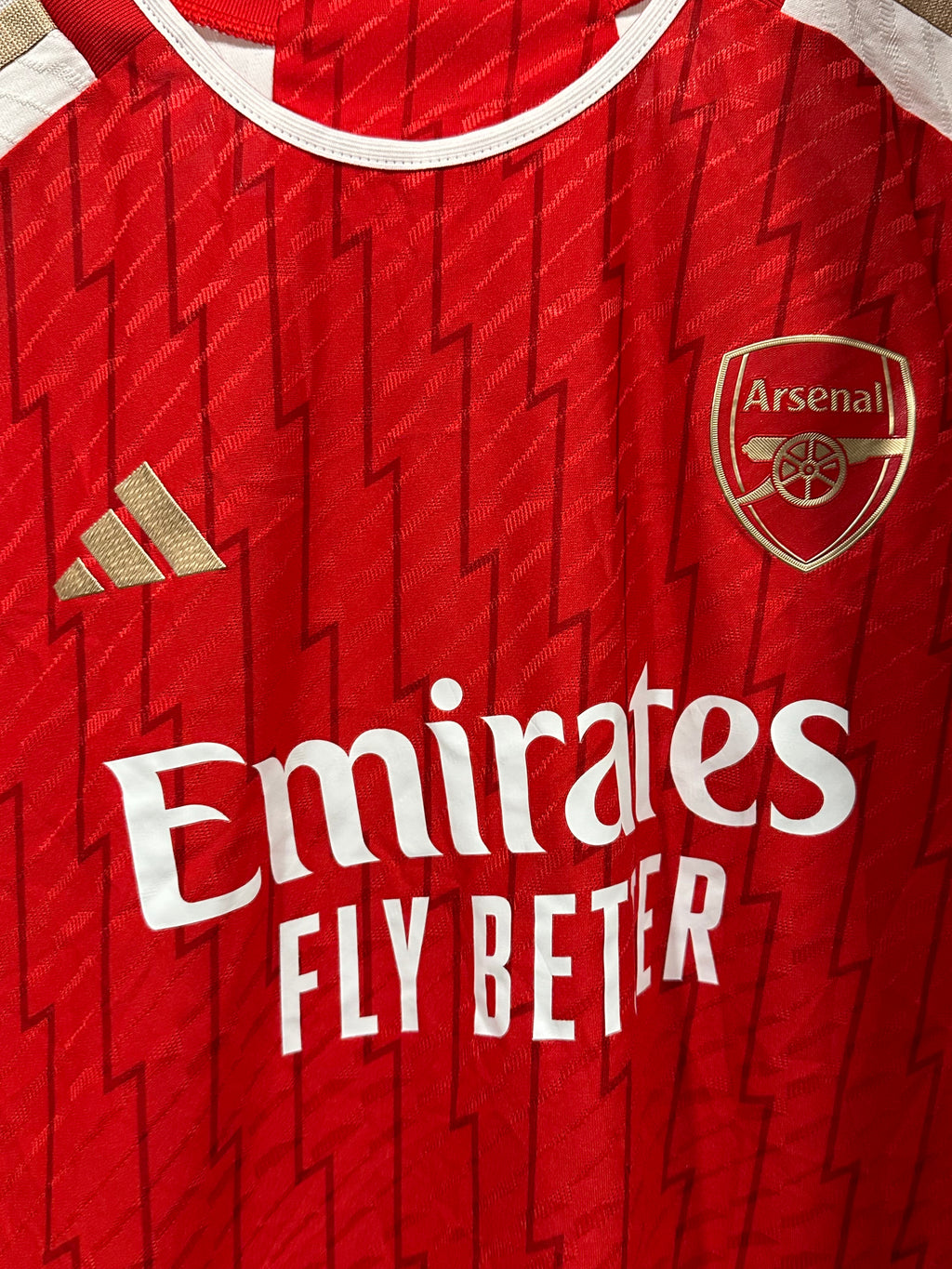 Arsenal 2023-24 Home Soccer Jersey Authentic Version Beattie #5 (Women's L)