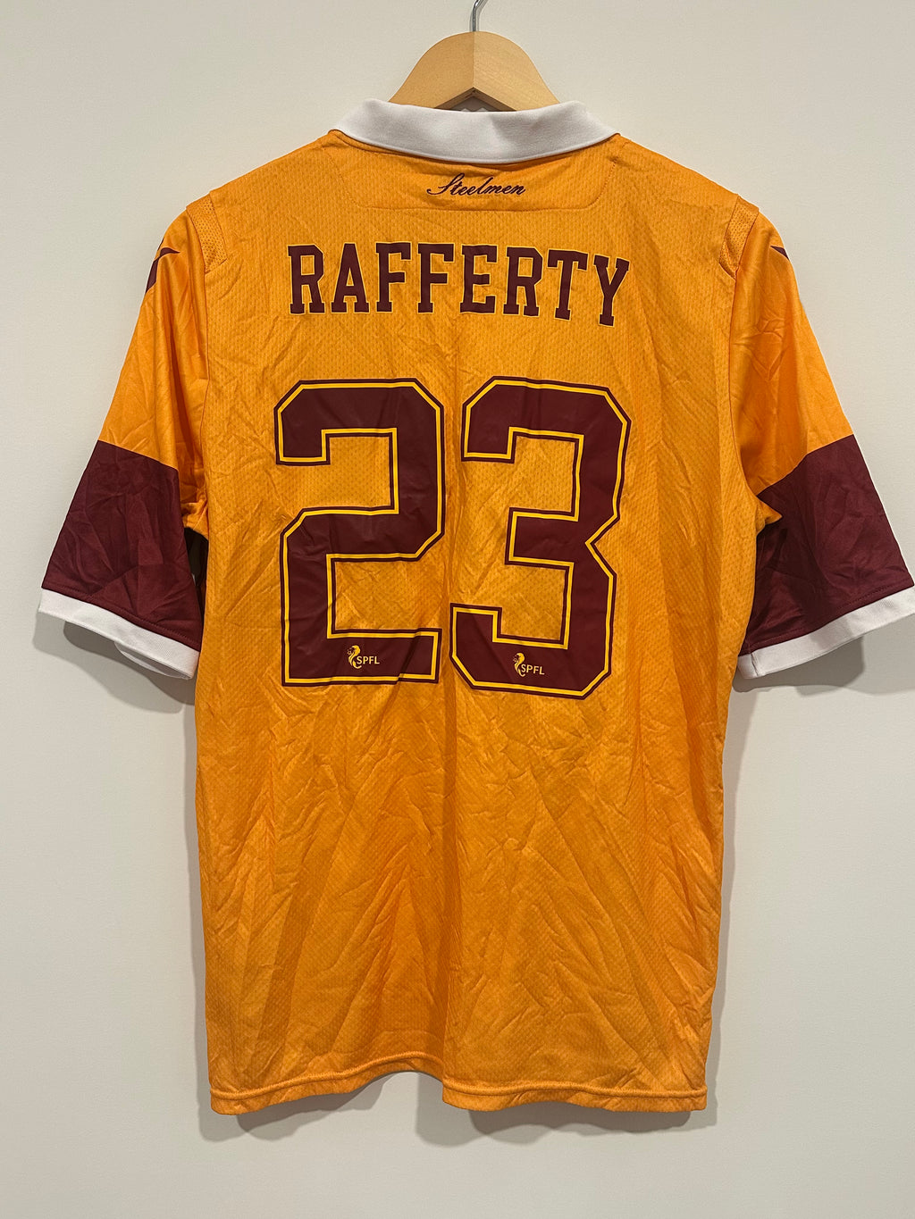 Motherwell 2020-21 Home Soccer Jersey Rafferty #23 (M)