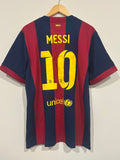 FC Barcelona 2014-15 Home Soccer Jersey Messi #10 (XL)