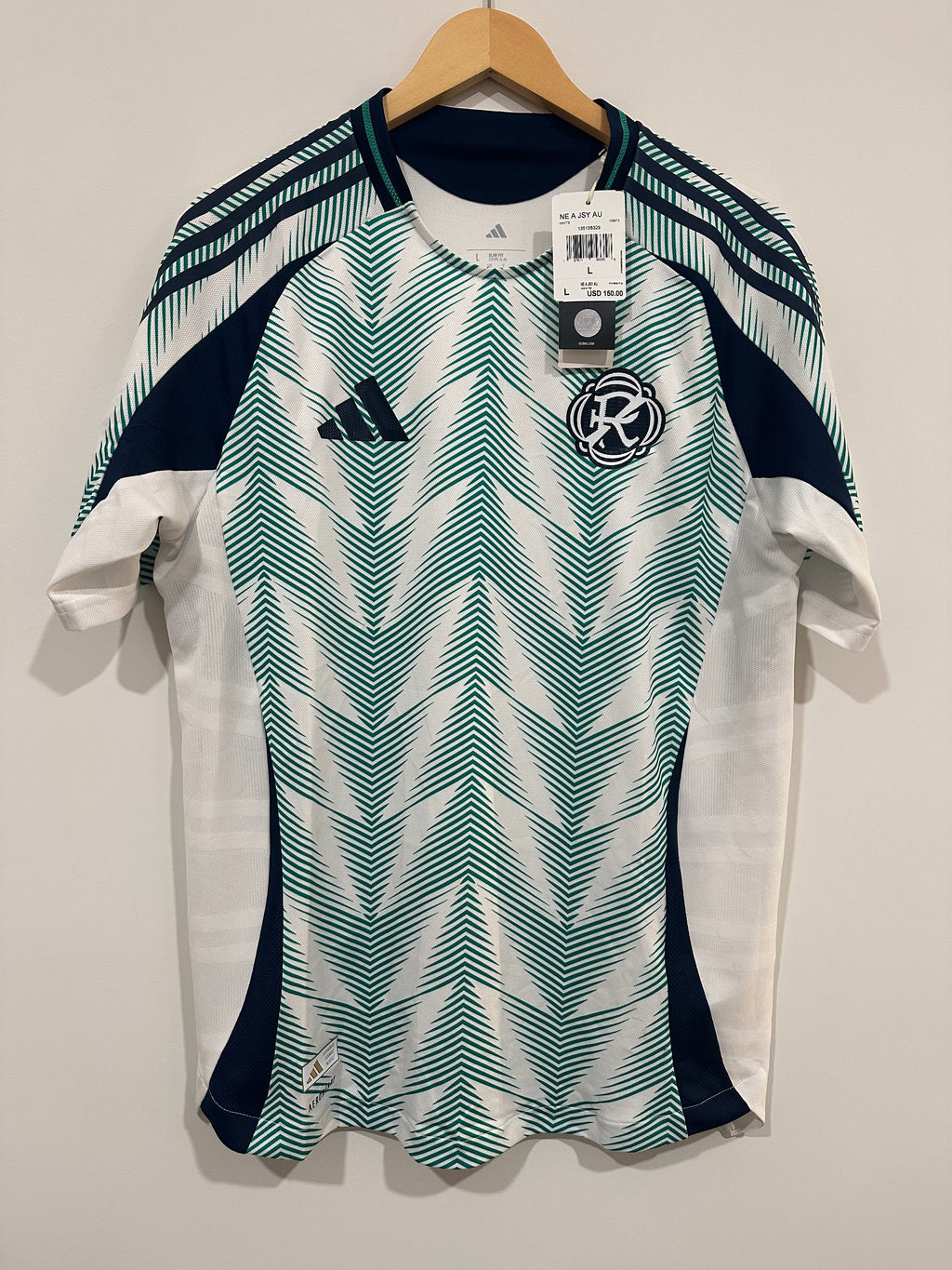 New England Revolution 2025-26 Away Soccer Jersey Authentic Version (L) NWT