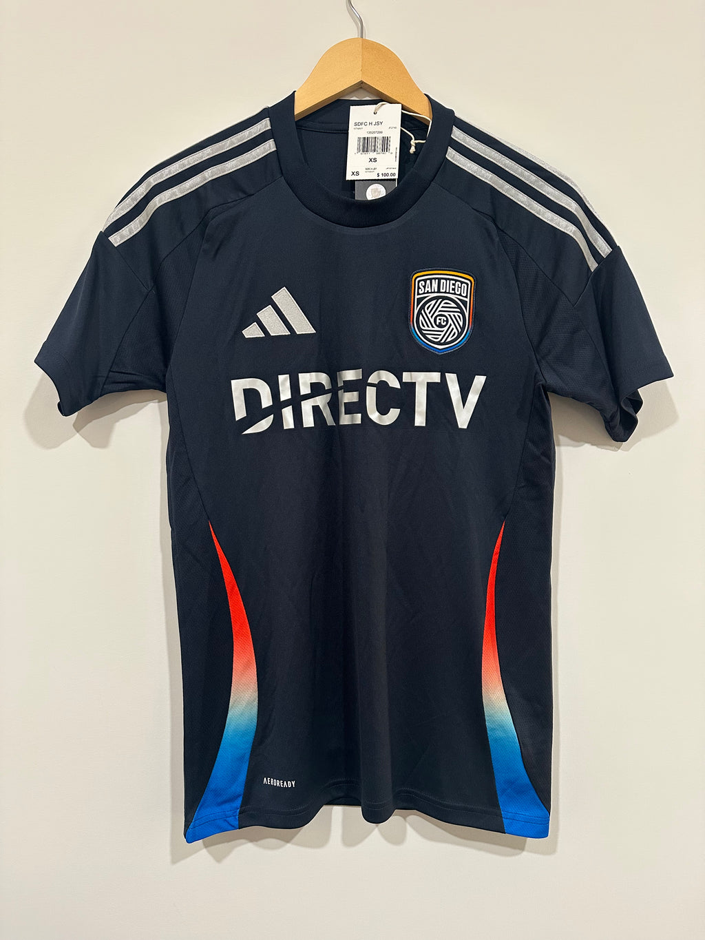 San Diego FC 2025-26 Home Soccer Jersey (XS) NWT
