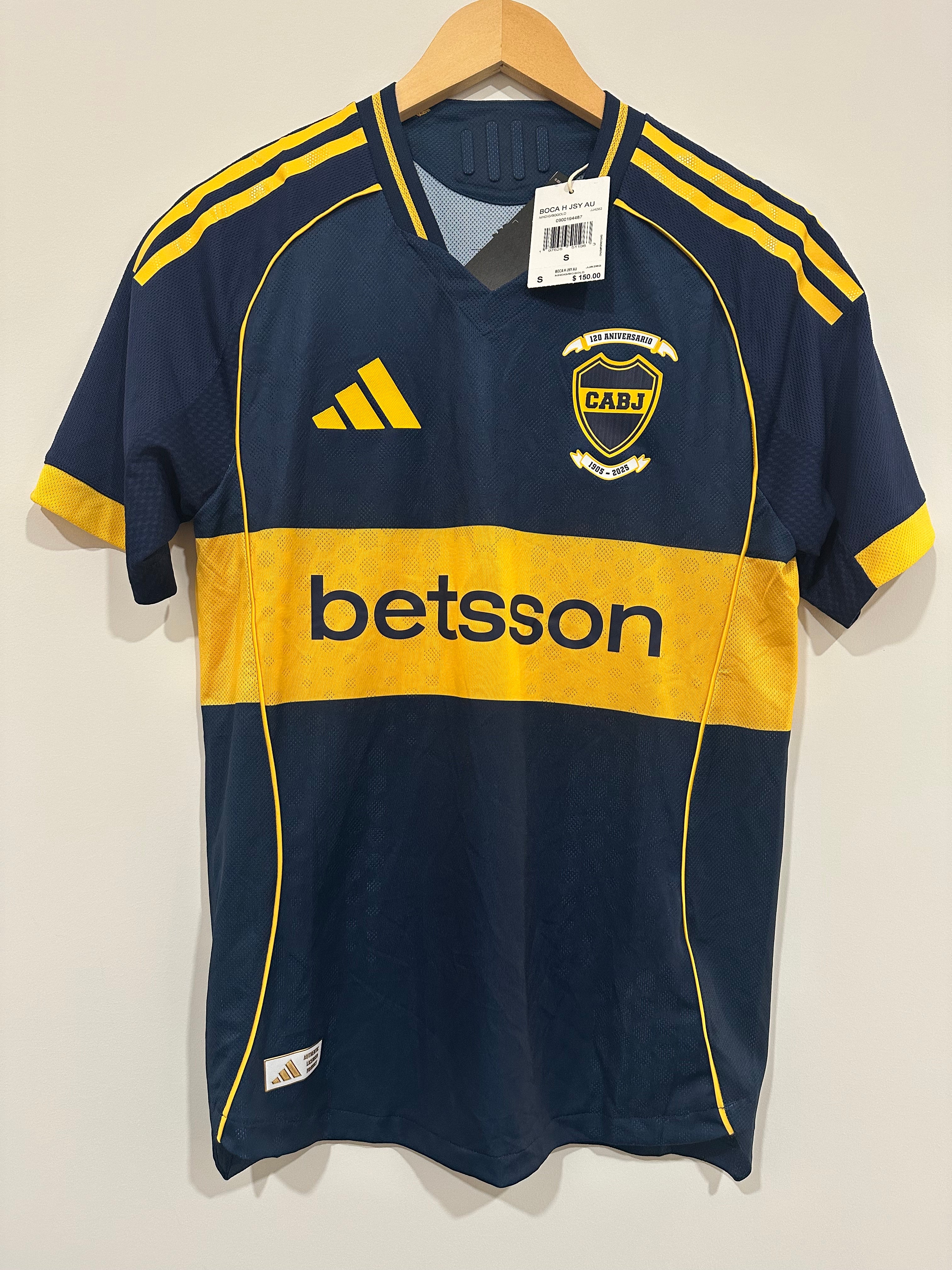 Boca Juniors 2025-26 Home Soccer Jersey Authentic Version (S) NWT