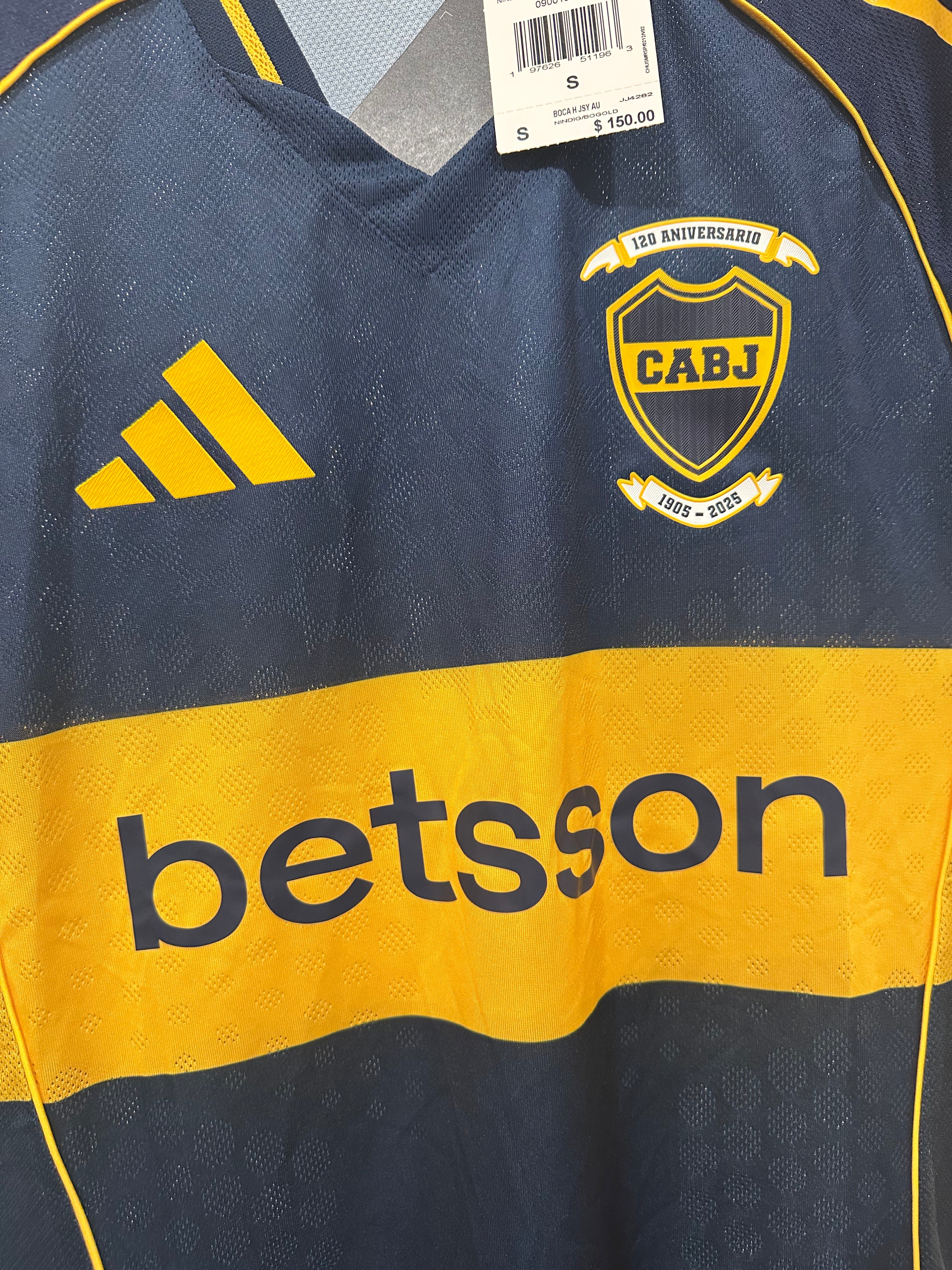 Boca Juniors 2025-26 Home Soccer Jersey Authentic Version (S) NWT