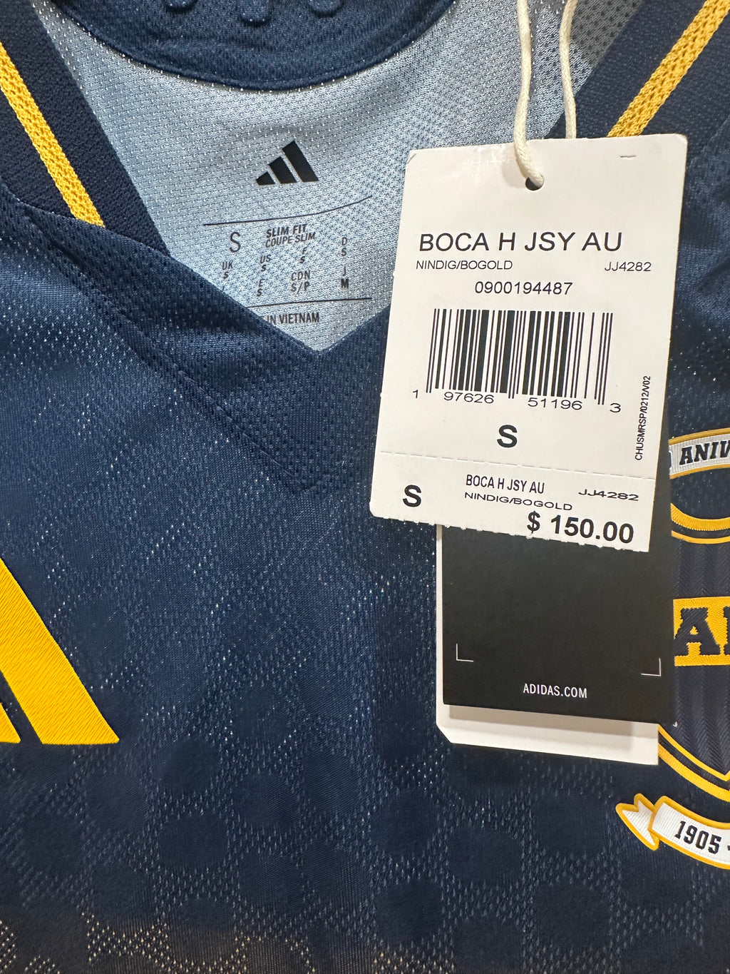 Boca Juniors 2025-26 Home Soccer Jersey Authentic Version (S) NWT