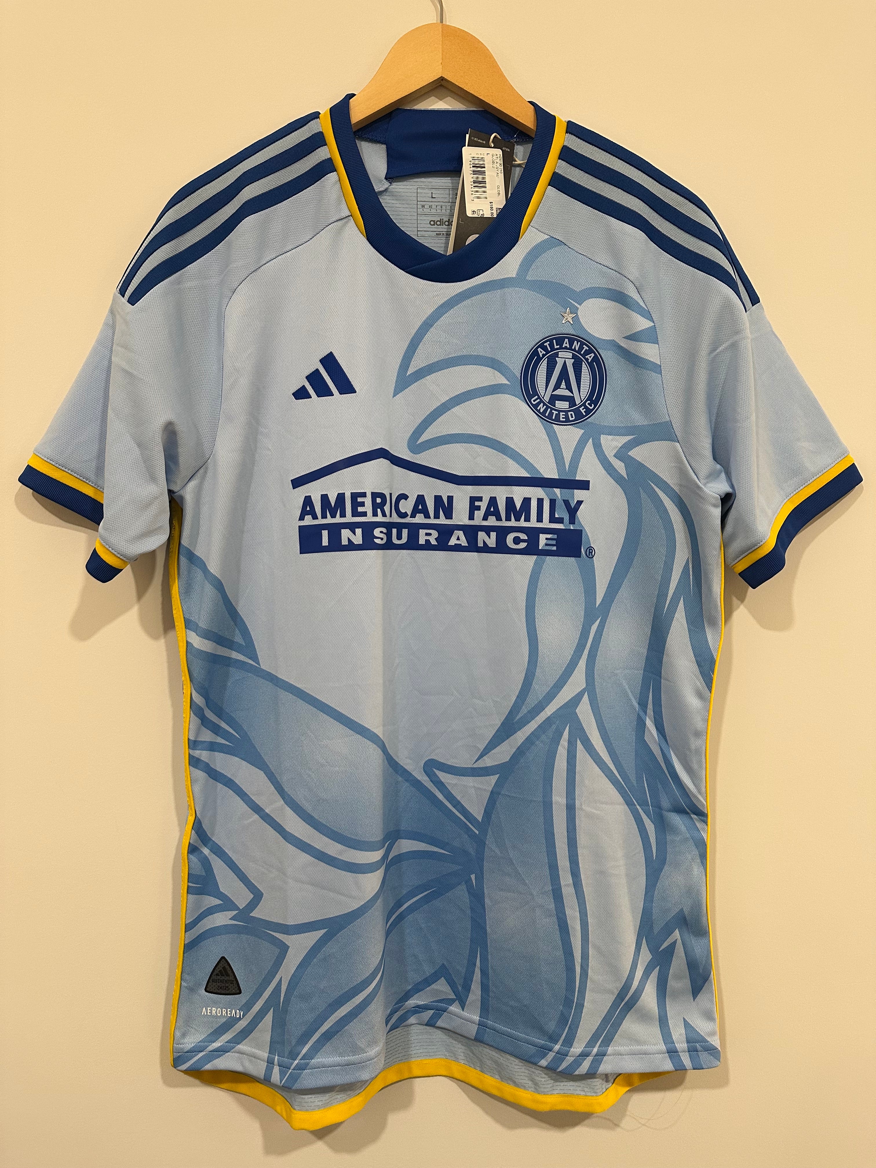 Atlanta United 2024-25 Away Soccer Jersey Authentic Version (L) NWT