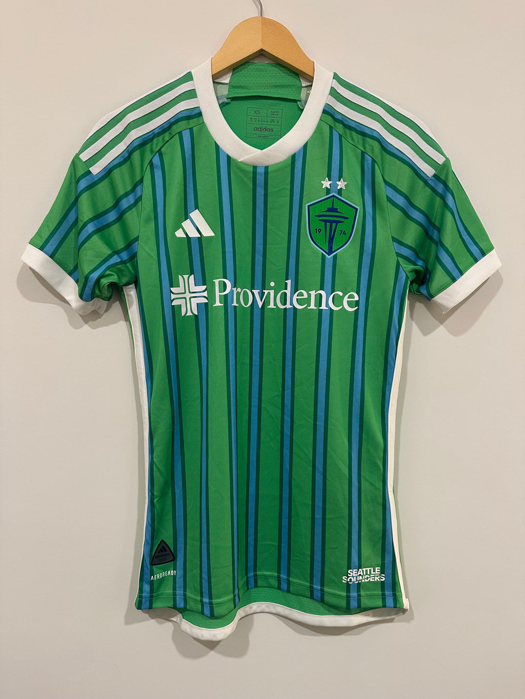 Seattle Sounders 2024-25 Home Soccer Jersey Authentic Version (XS) NWT