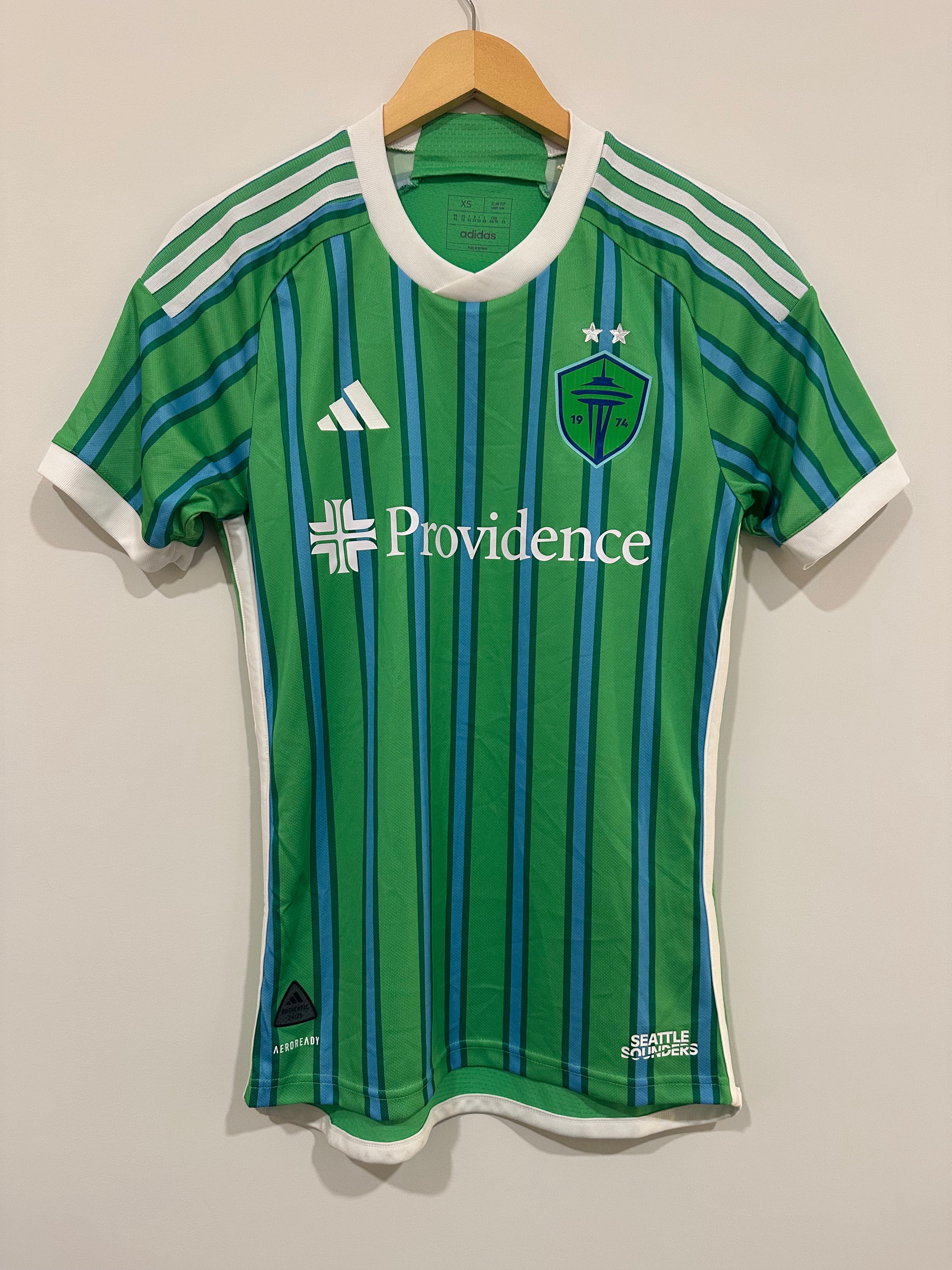 Seattle Sounders 2024-25 Home Soccer Jersey Authentic Version (XS) NWT