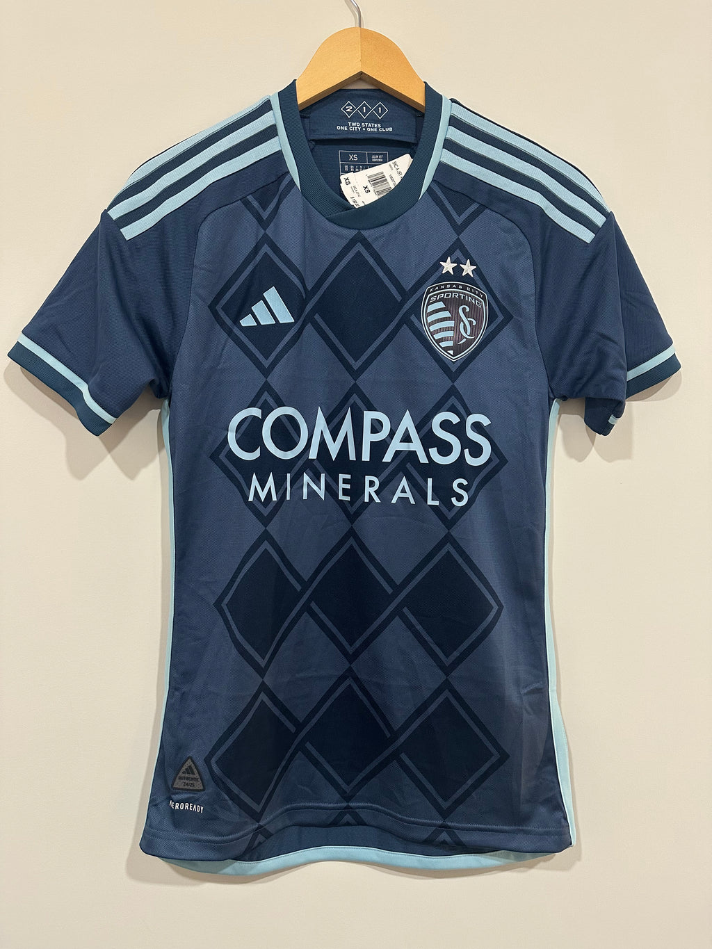 Sporting Kansas City 2024-25 Away Soccer Jersey Authentic Version (XS) NWT