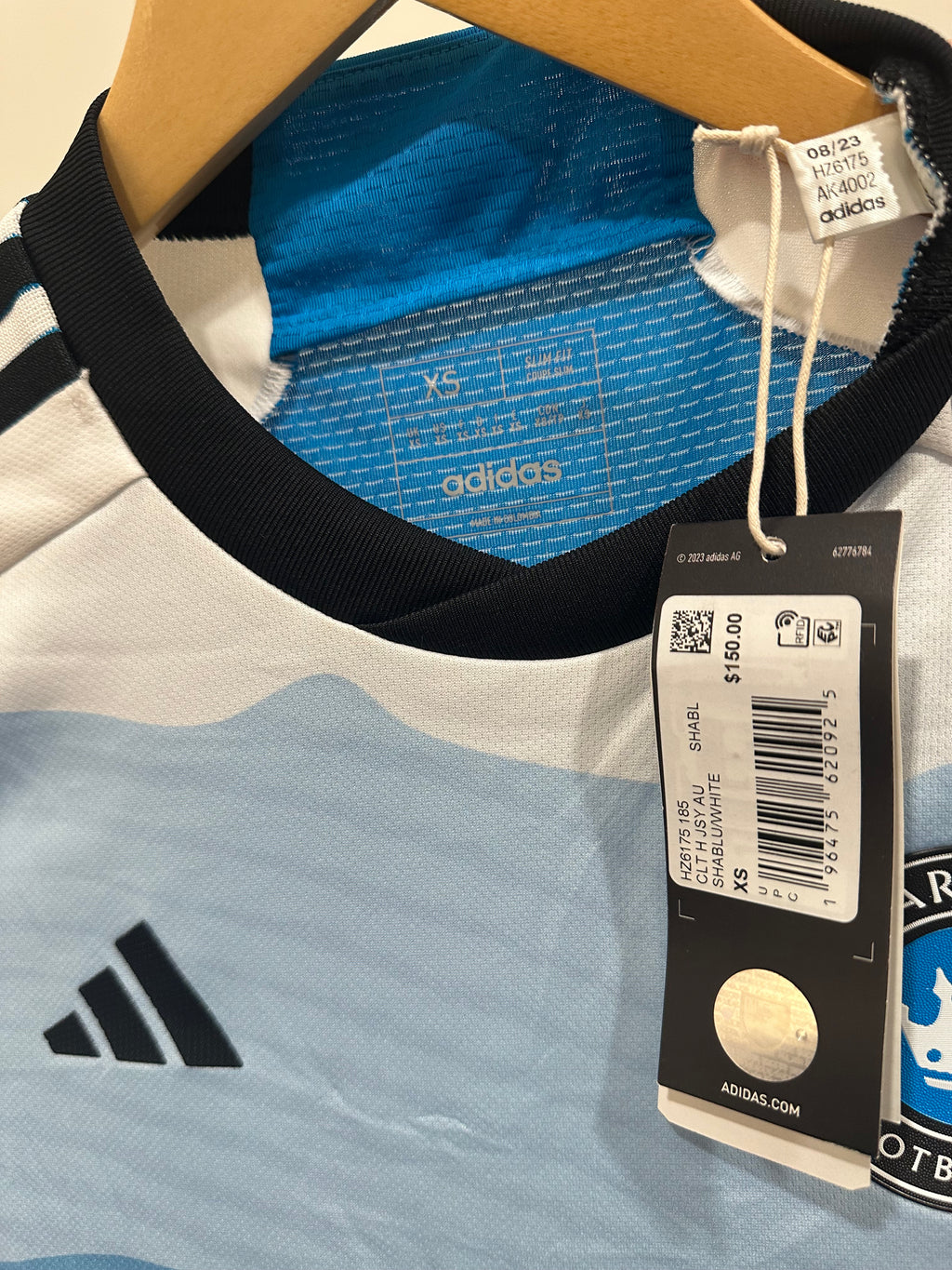 Charlotte FC 2024-25 Home Soccer Jersey Authentic Version (XS) NWT