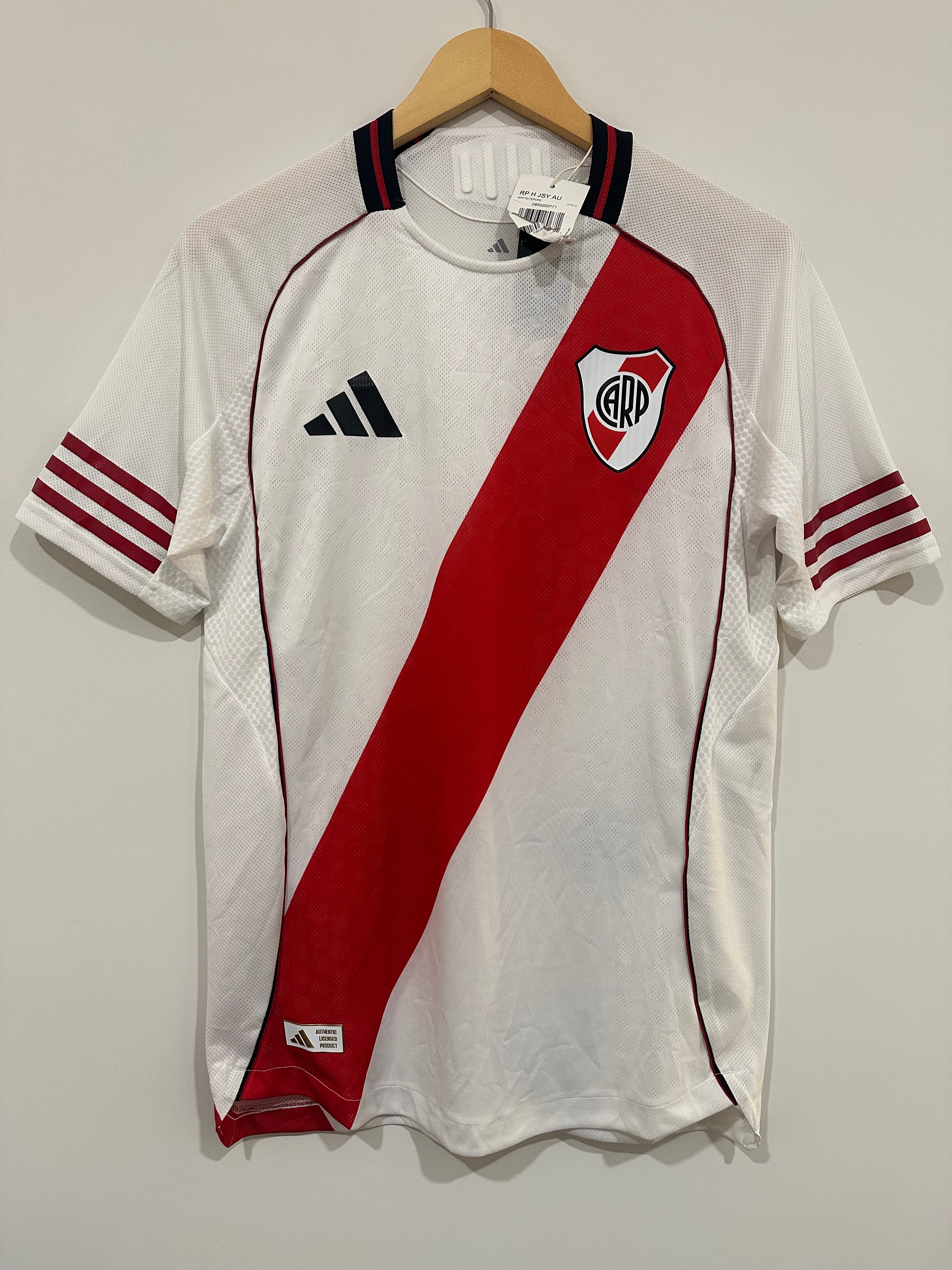 River Plate 2024-25 Home Soccer Jersey Authentic Version (S) NWT