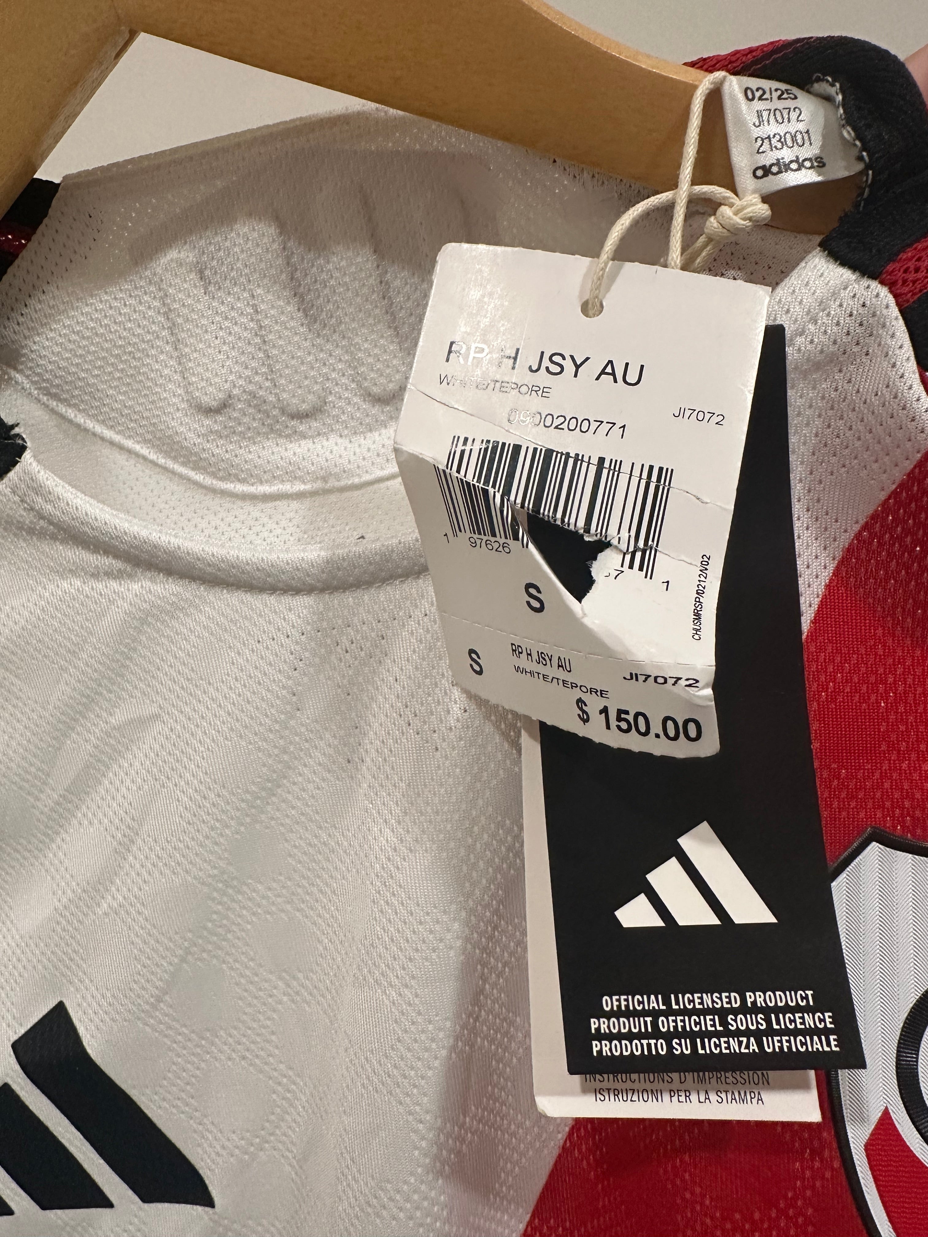 River Plate 2024-25 Home Soccer Jersey Authentic Version (S) NWT