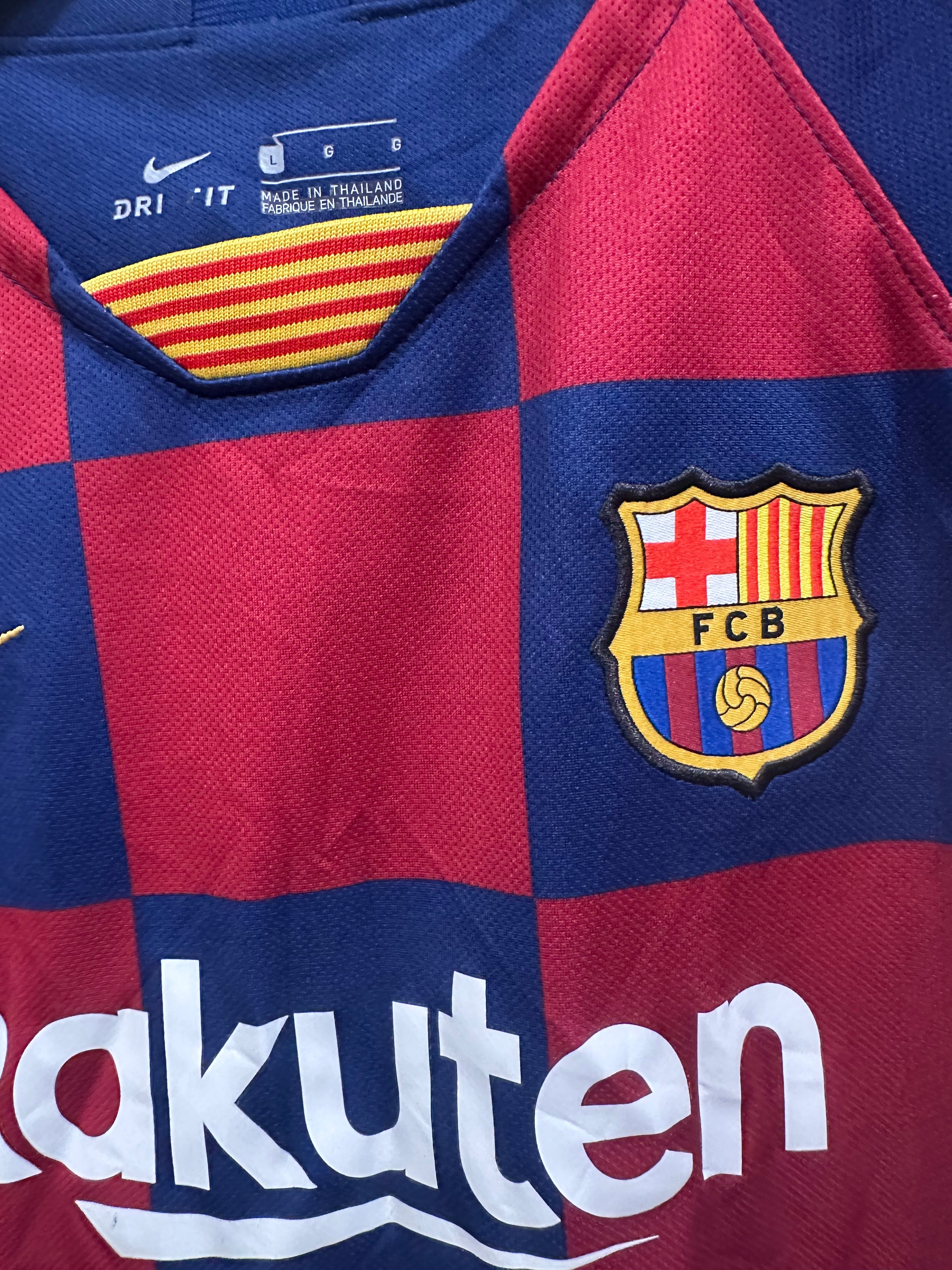 FC Barcelona 2019-20 Home Soccer Jersey (YL)