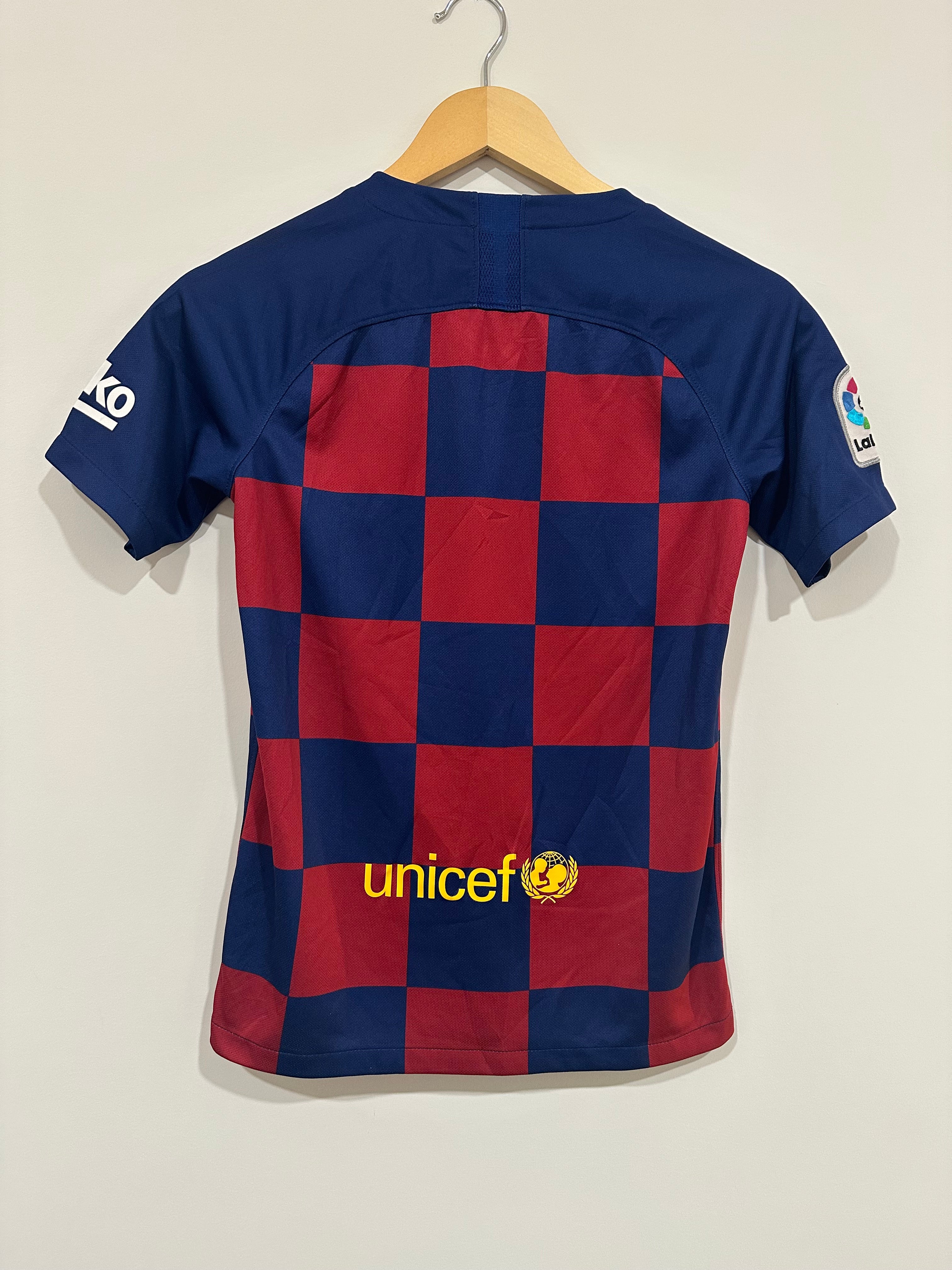 FC Barcelona 2019-20 Home Soccer Jersey (YL)