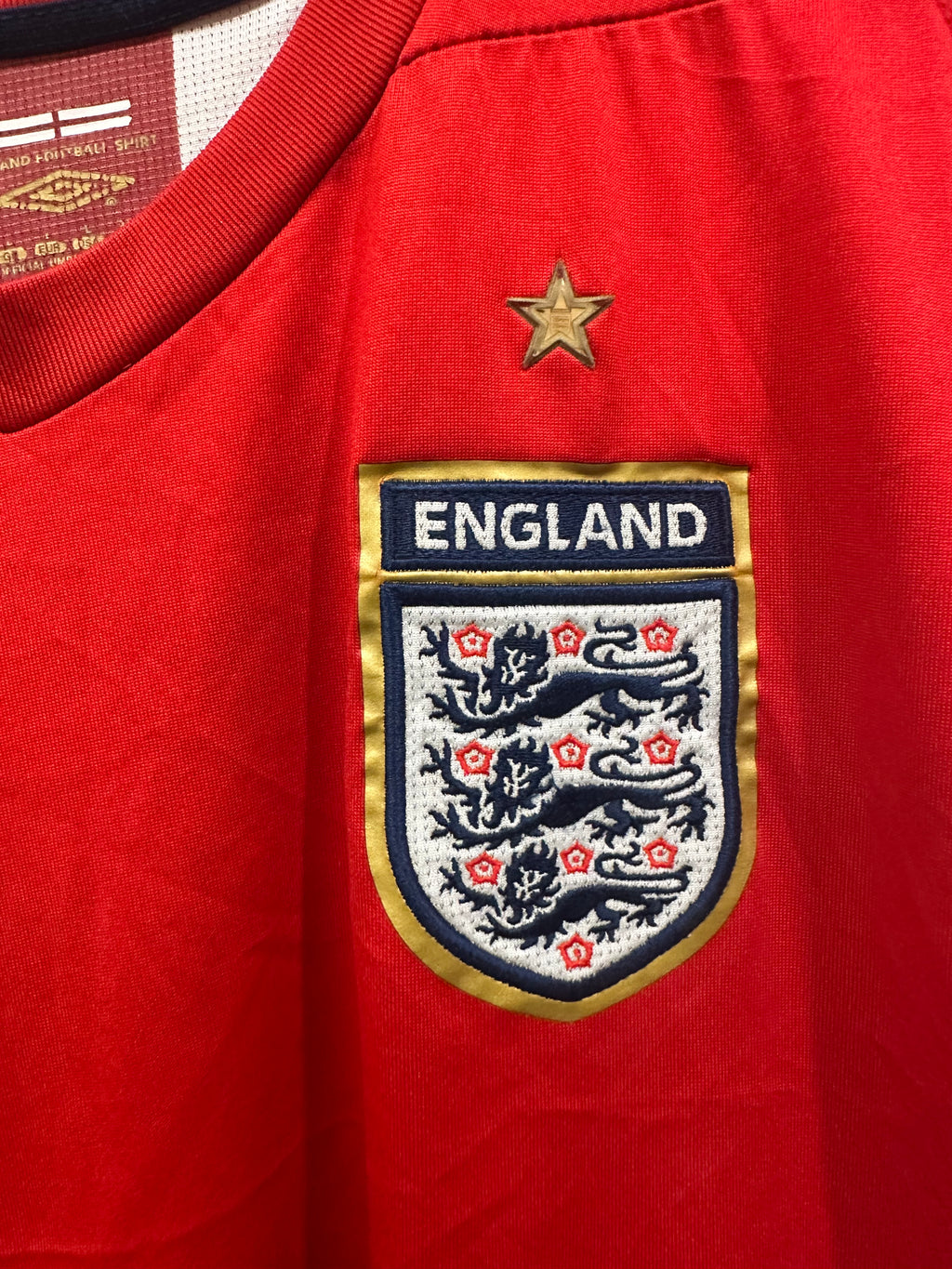 England 2006-08 Away Soccer Jersey Rooney #9 (L)