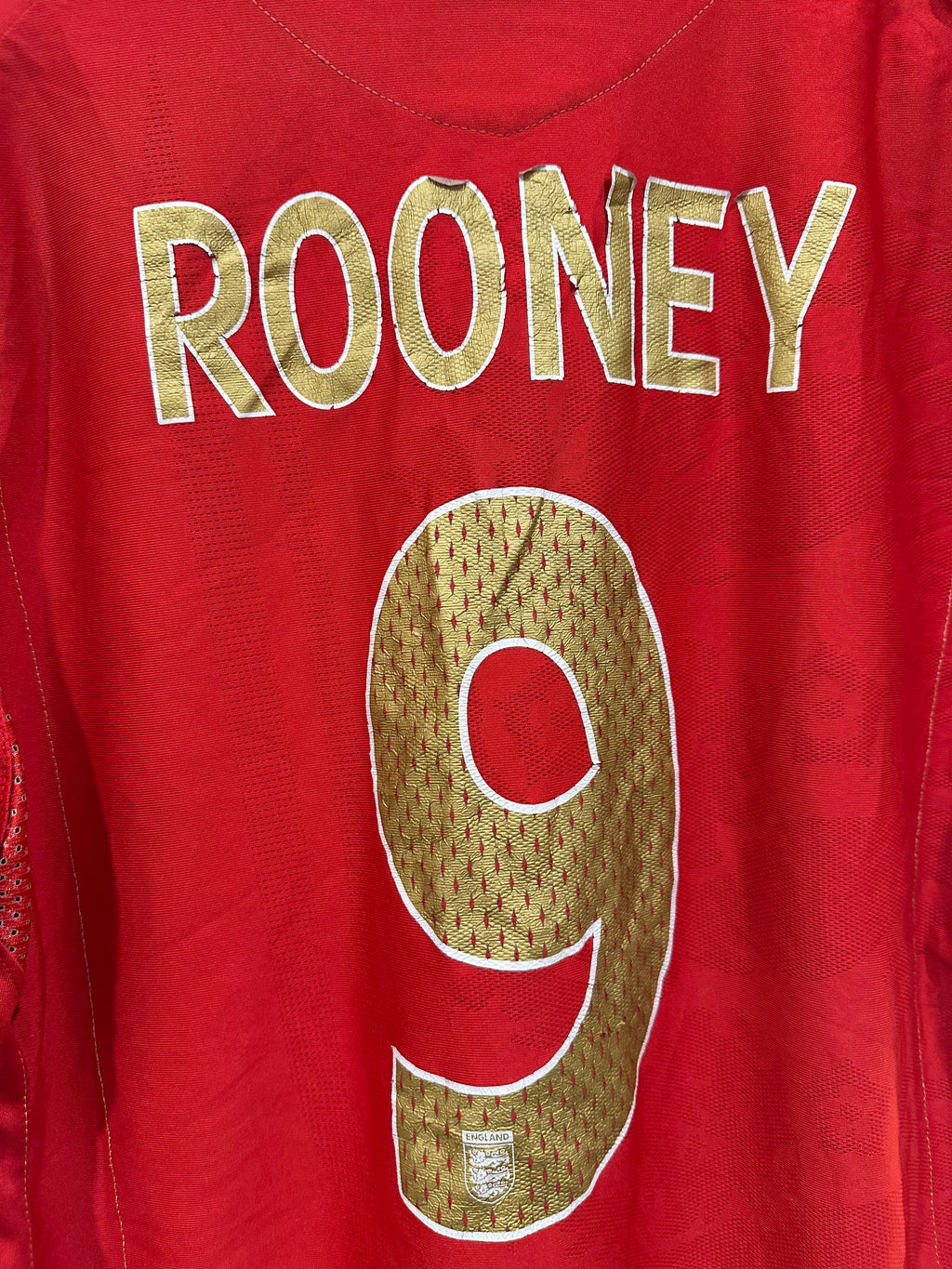 England 2006-08 Away Soccer Jersey Rooney #9 (L)