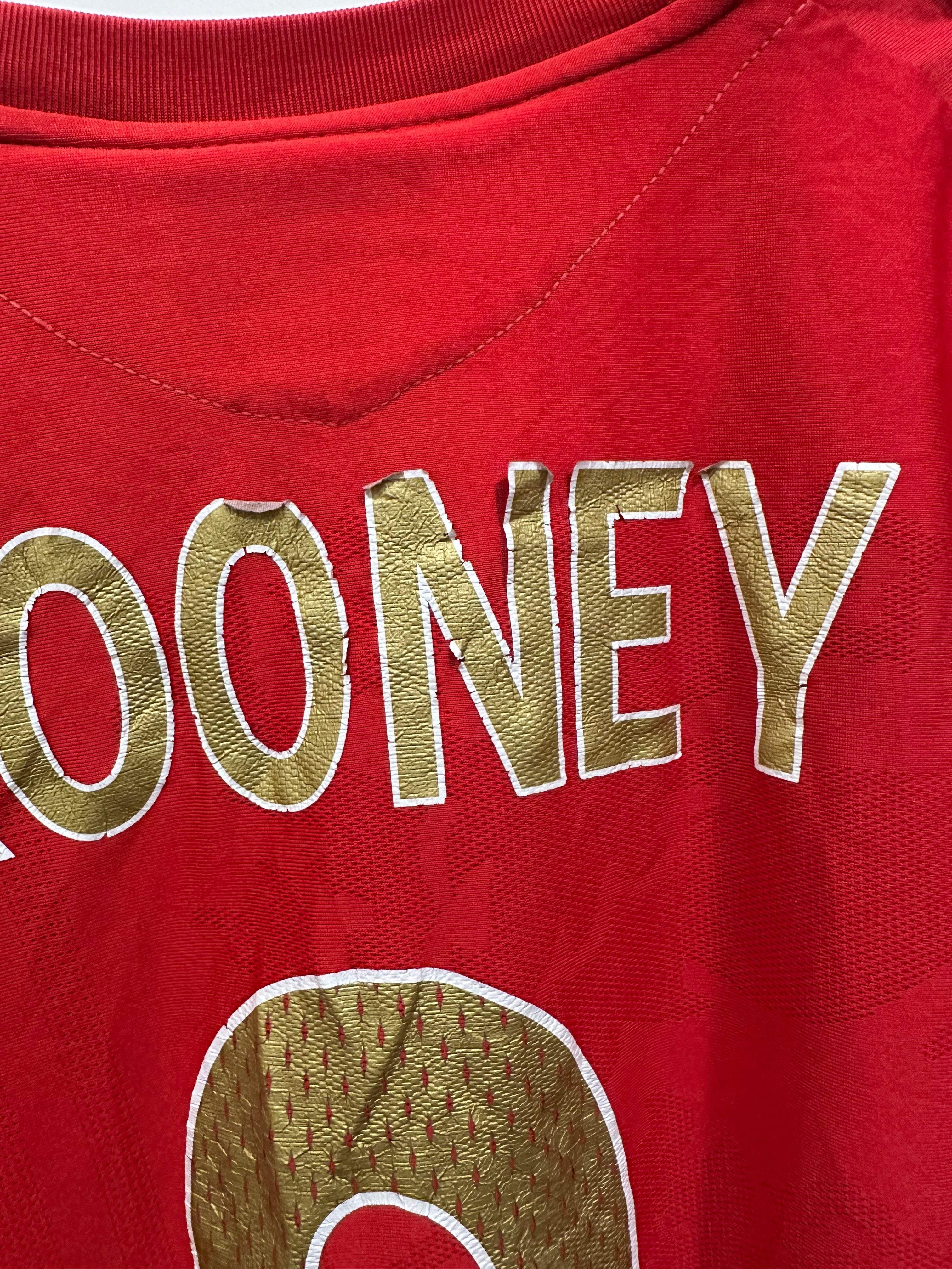 England 2006-08 Away Soccer Jersey Rooney #9 (L)