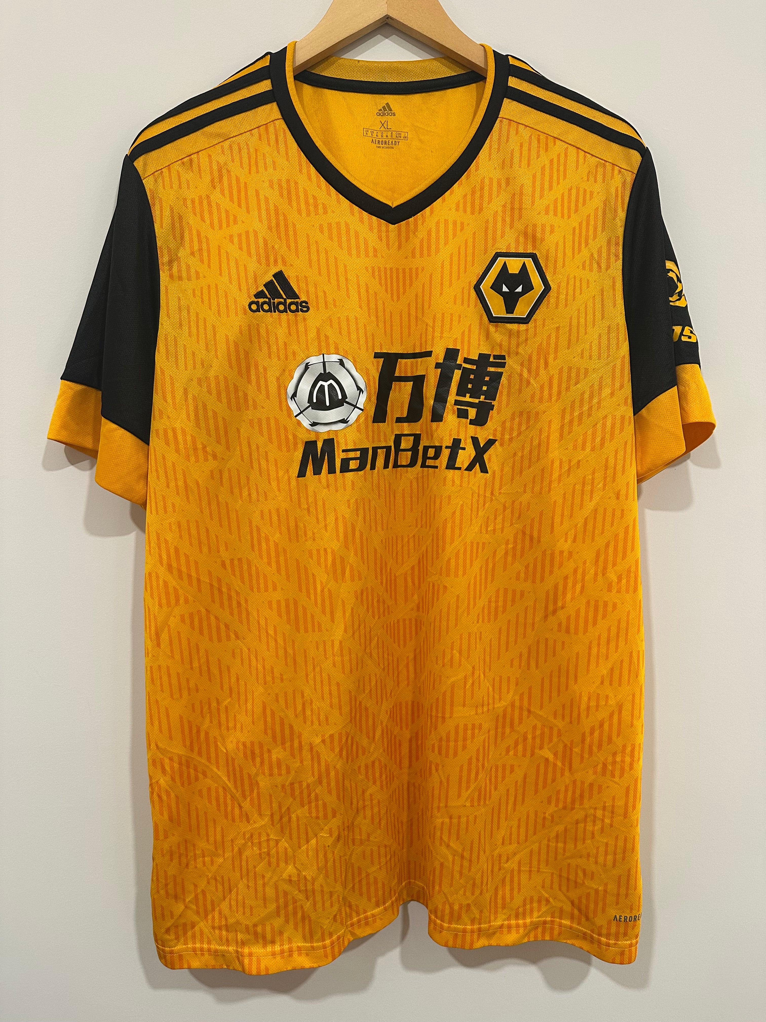 Wolverhampton 2020-21 Home Soccer Jersey (XL)