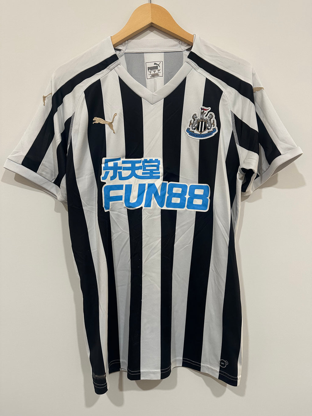 Newcastle United 2018-19 Home Soccer Jersey (L)
