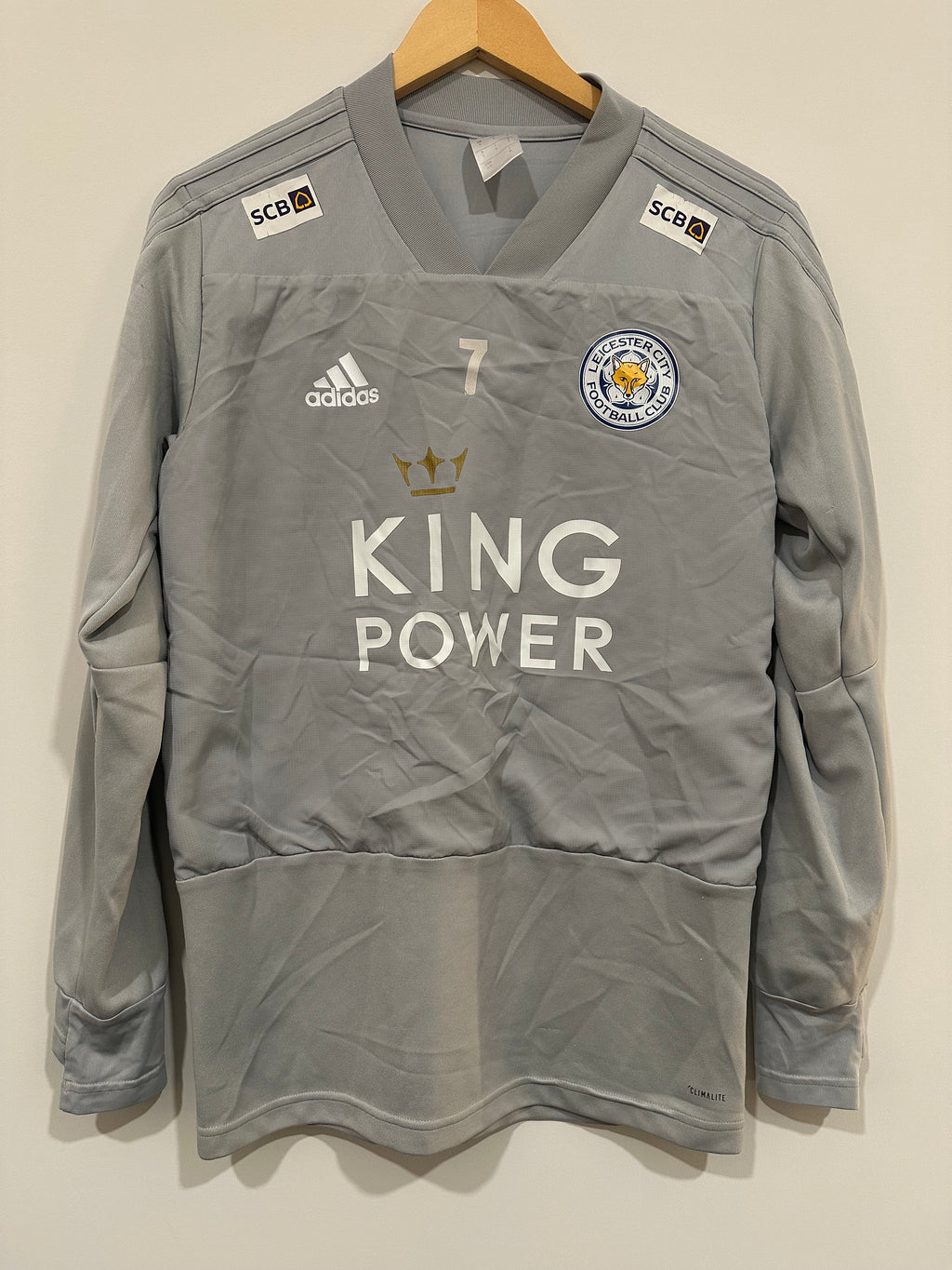 Leicester City 2017-18 Training Long Sleeve Soccer Jersey (S)