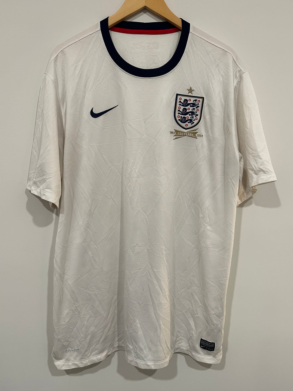 England 2012-14 Home Soccer Jersey (2XL)