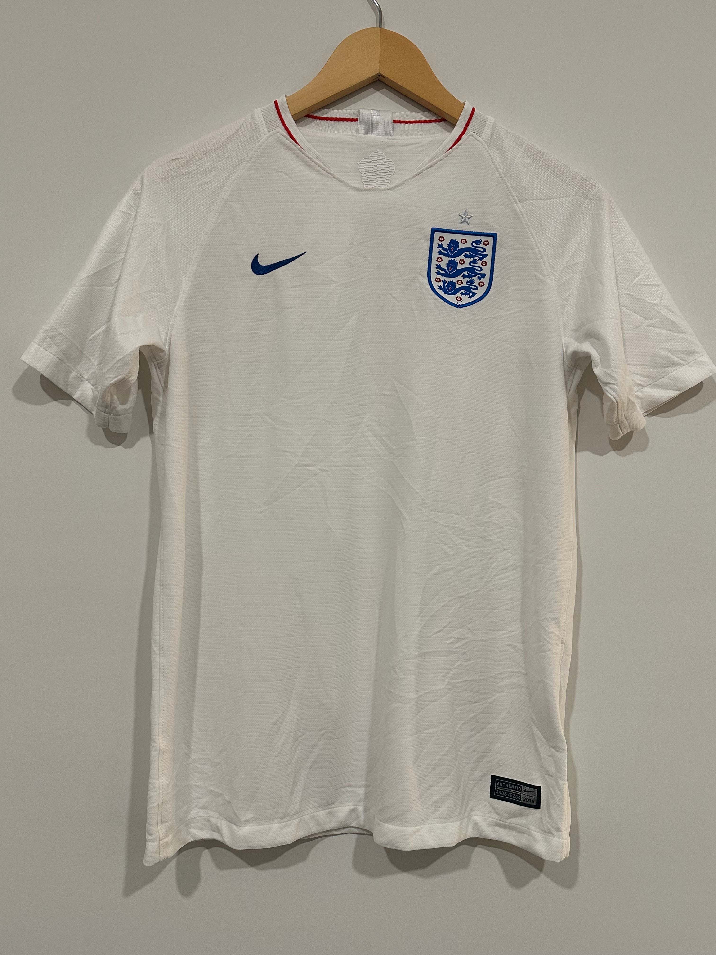 England 2018-19 Home Soccer Jersey (YXL)