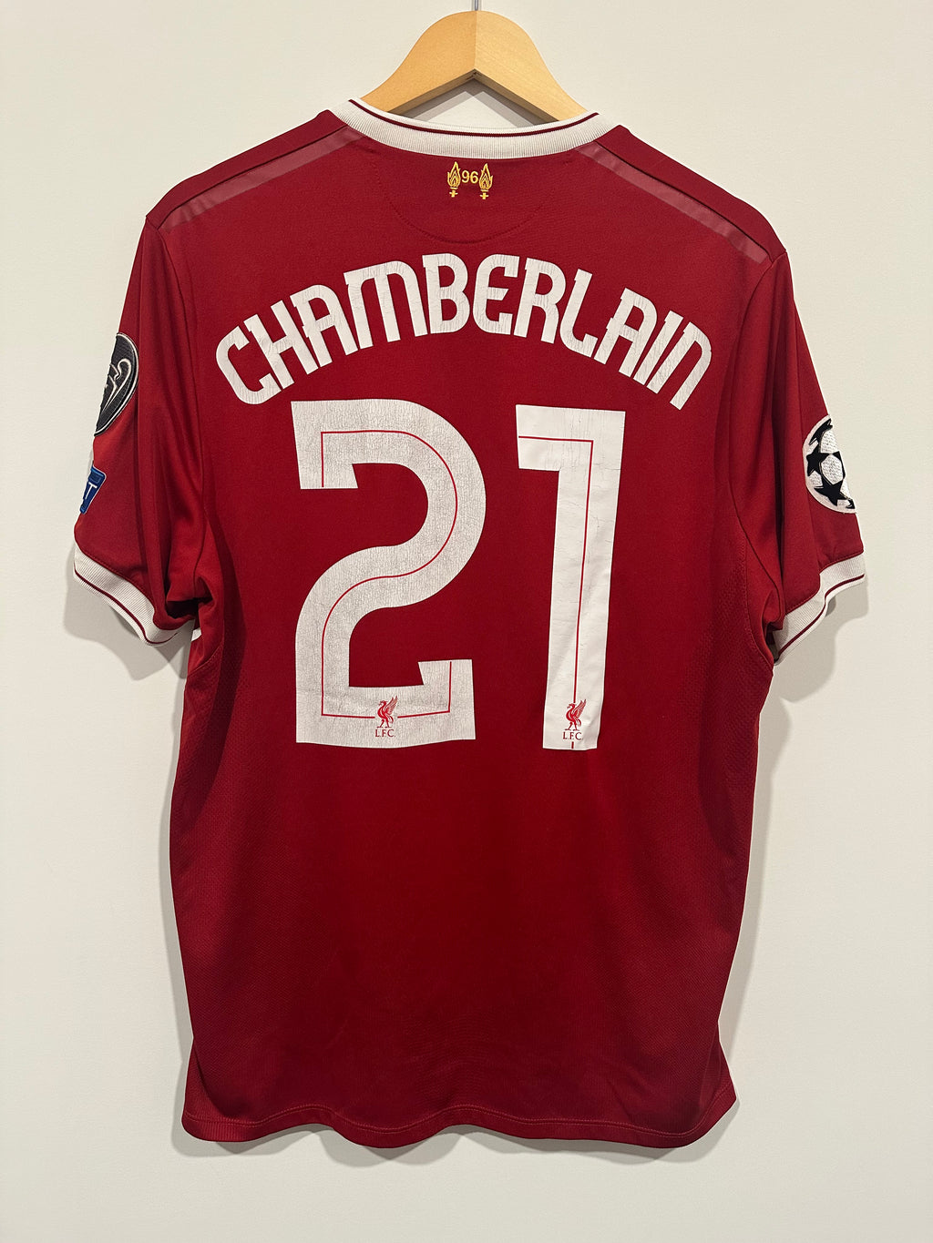 Liverpool 2017-18 Home Soccer Jersey Chamberlain #21 (L)