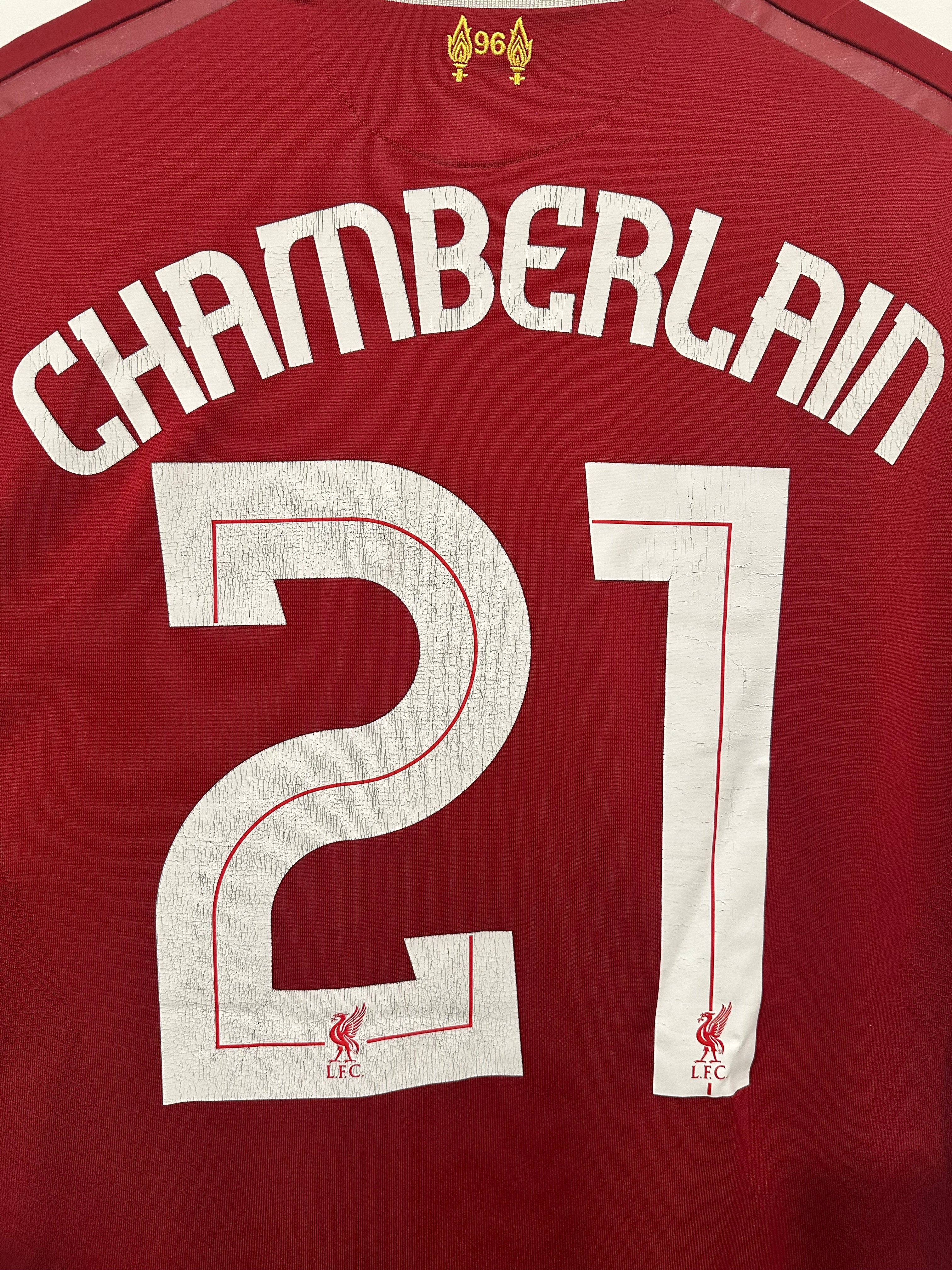 Liverpool 2017-18 Home Soccer Jersey Chamberlain #21 (L)
