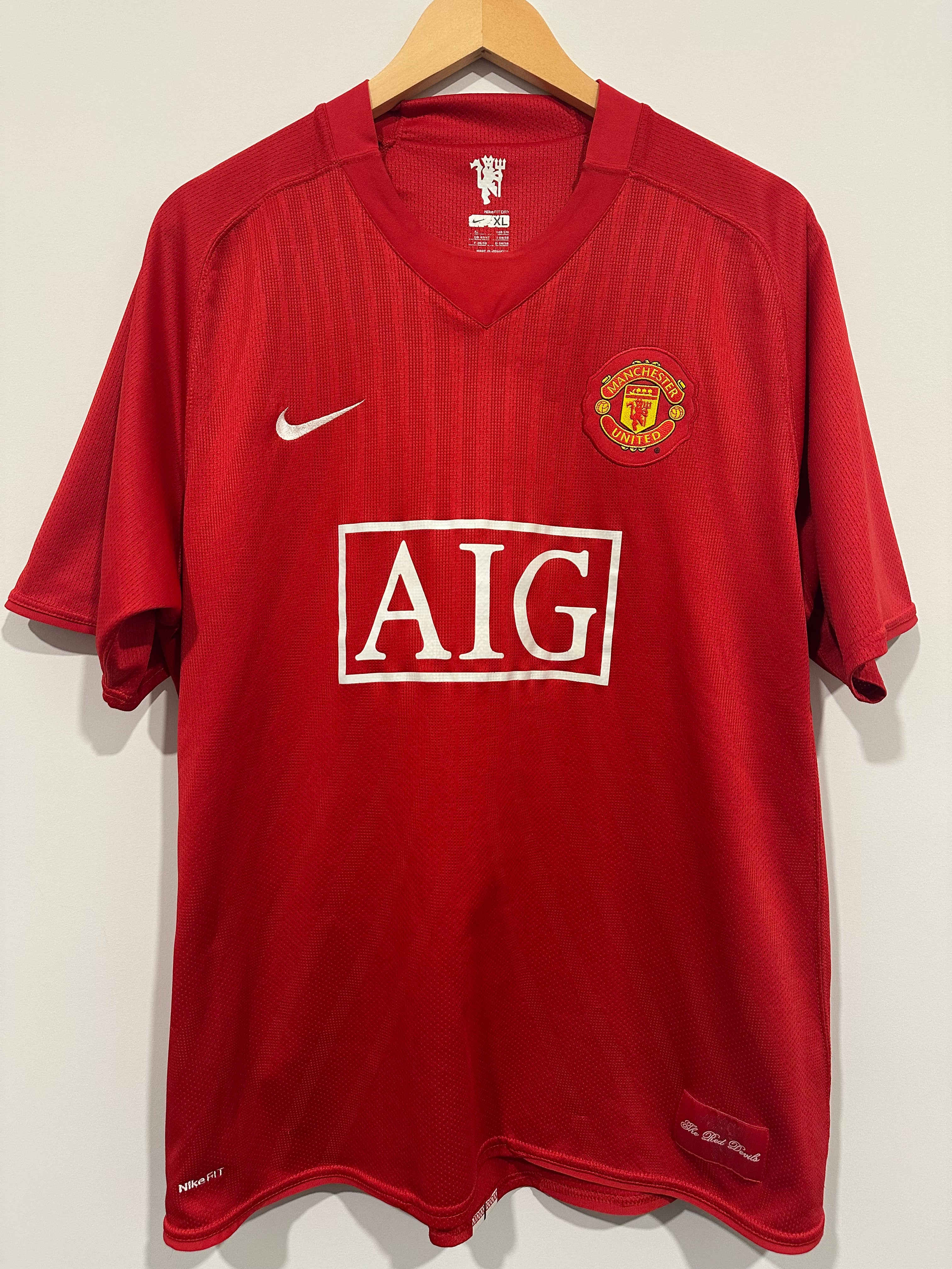 Manchester United 2007-08 Home Soccer Jersey Ronaldo #7 (XL)